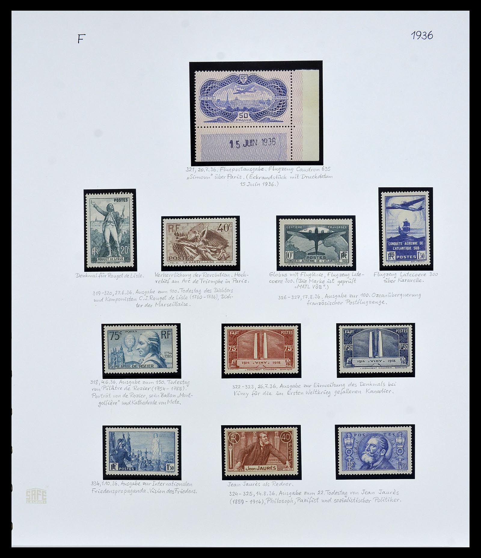34235 008 - Postzegelverzameling 34235 Frankrijk 1930-2000.