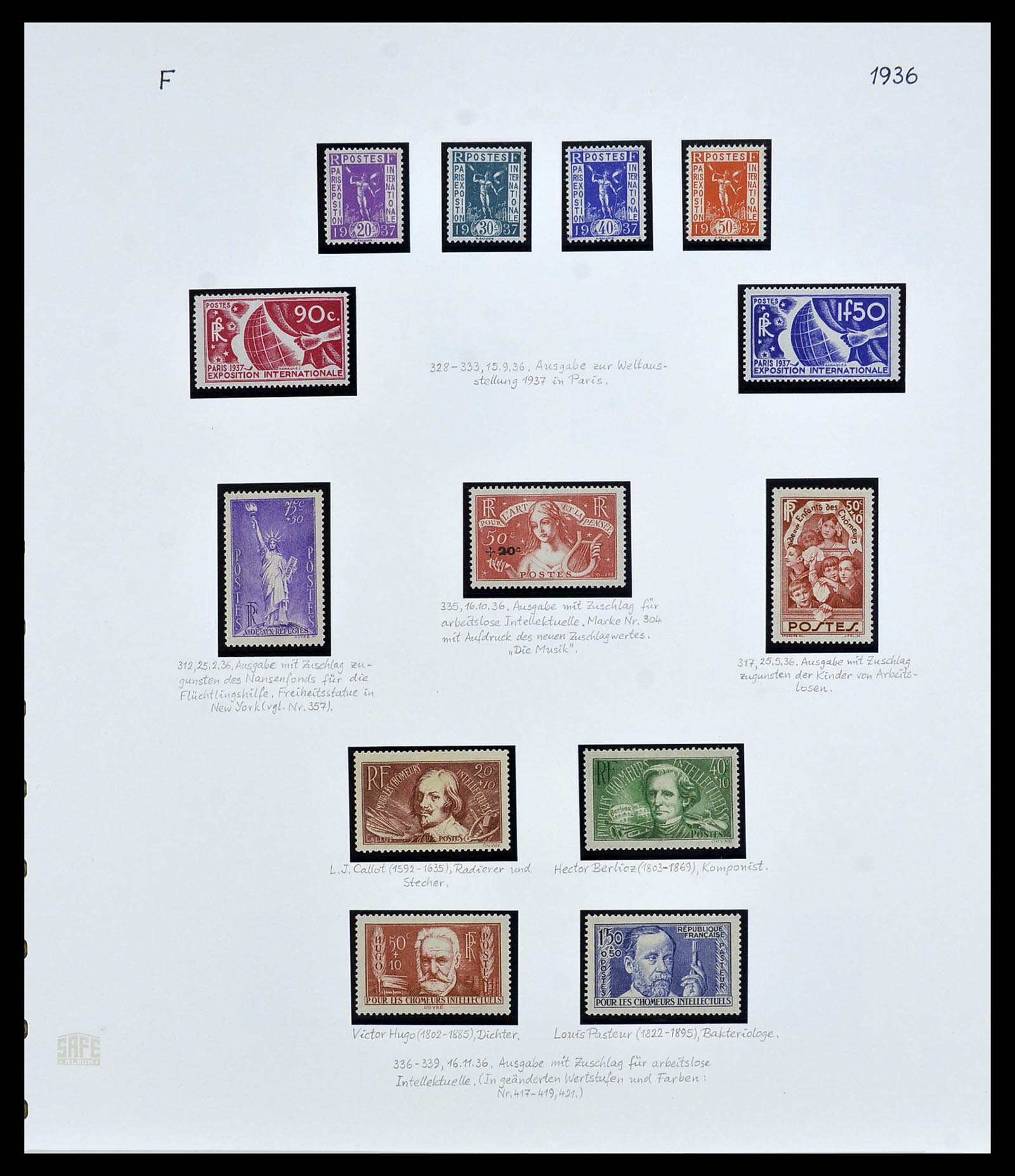 34235 009 - Postzegelverzameling 34235 Frankrijk 1930-2000.