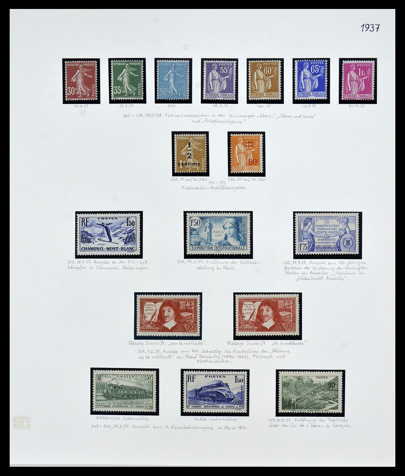 34235 010 - Postzegelverzameling 34235 Frankrijk 1930-2000.