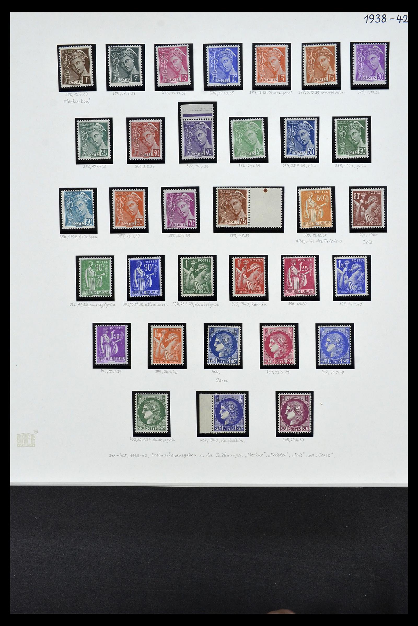 34235 013 - Postzegelverzameling 34235 Frankrijk 1930-2000.