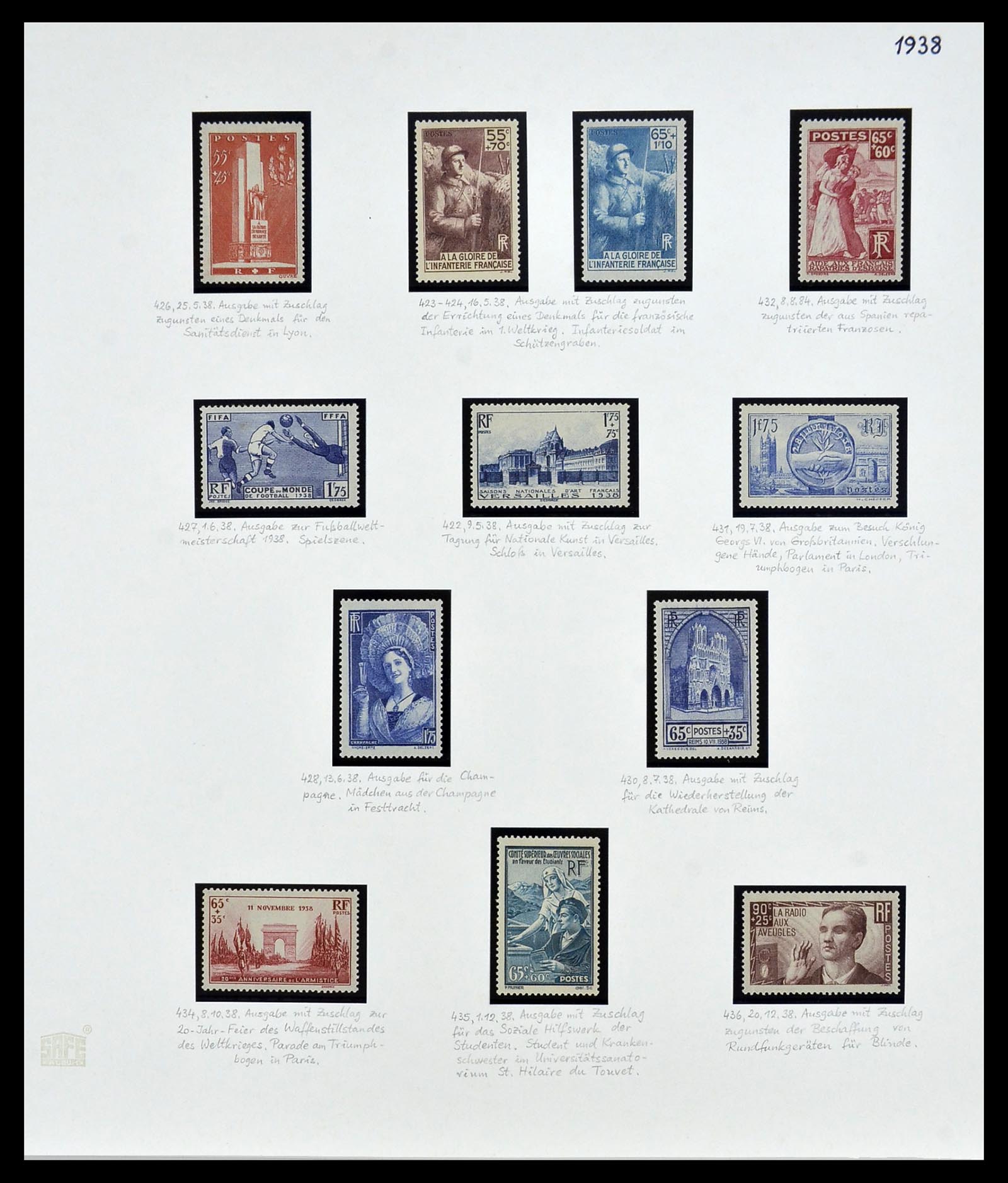 34235 016 - Postzegelverzameling 34235 Frankrijk 1930-2000.