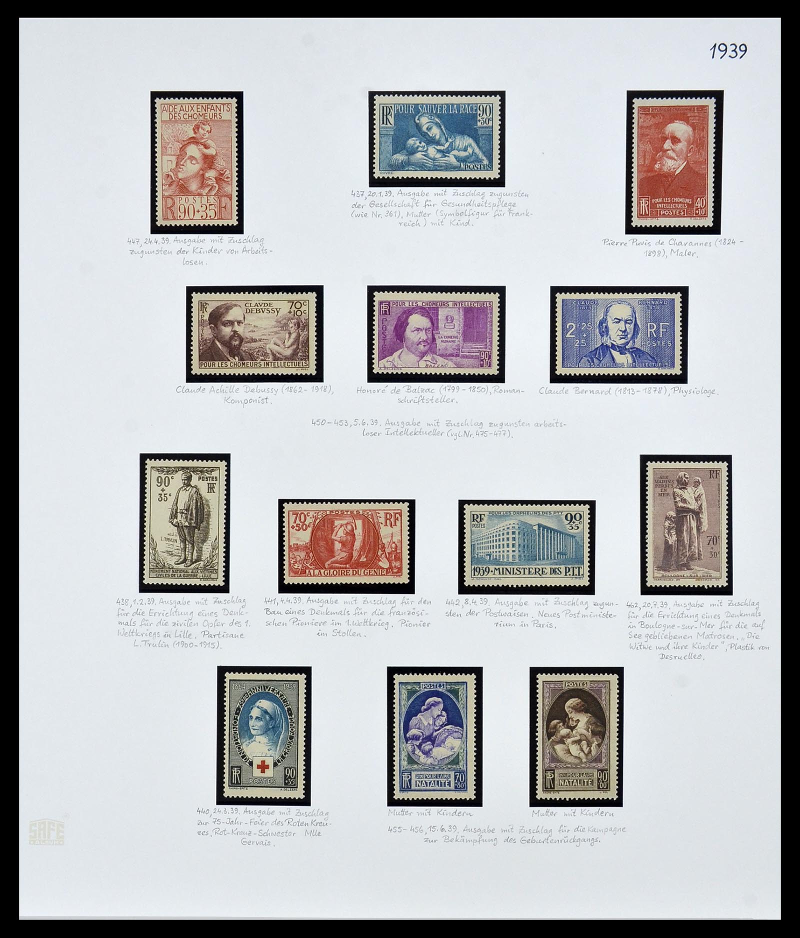 34235 018 - Postzegelverzameling 34235 Frankrijk 1930-2000.