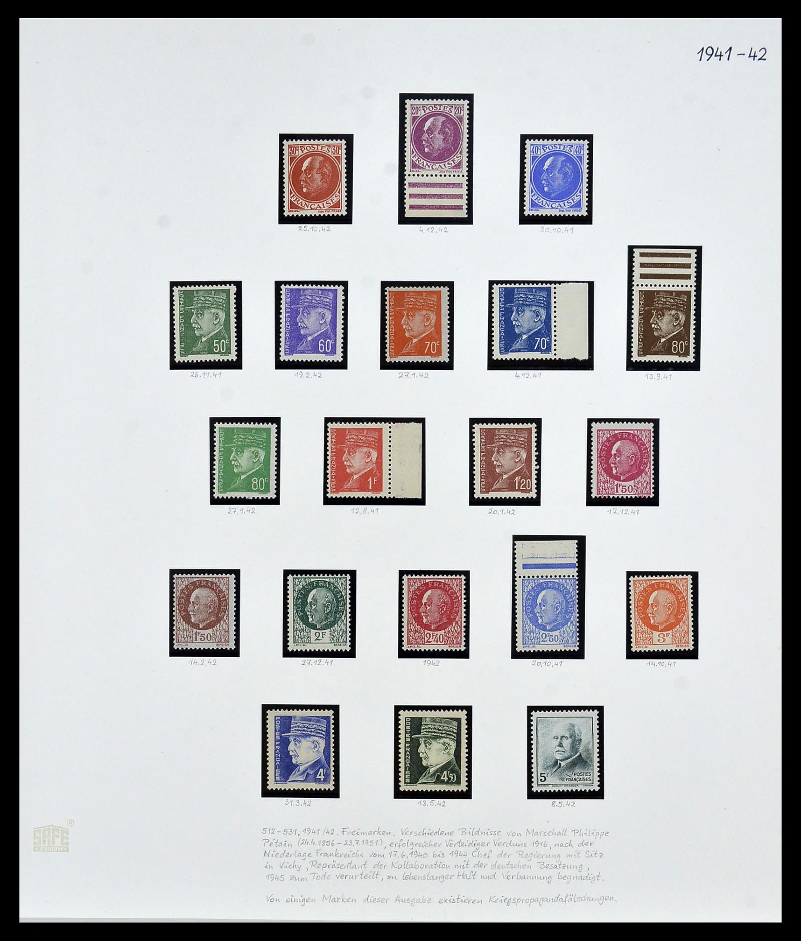 34235 023 - Postzegelverzameling 34235 Frankrijk 1930-2000.