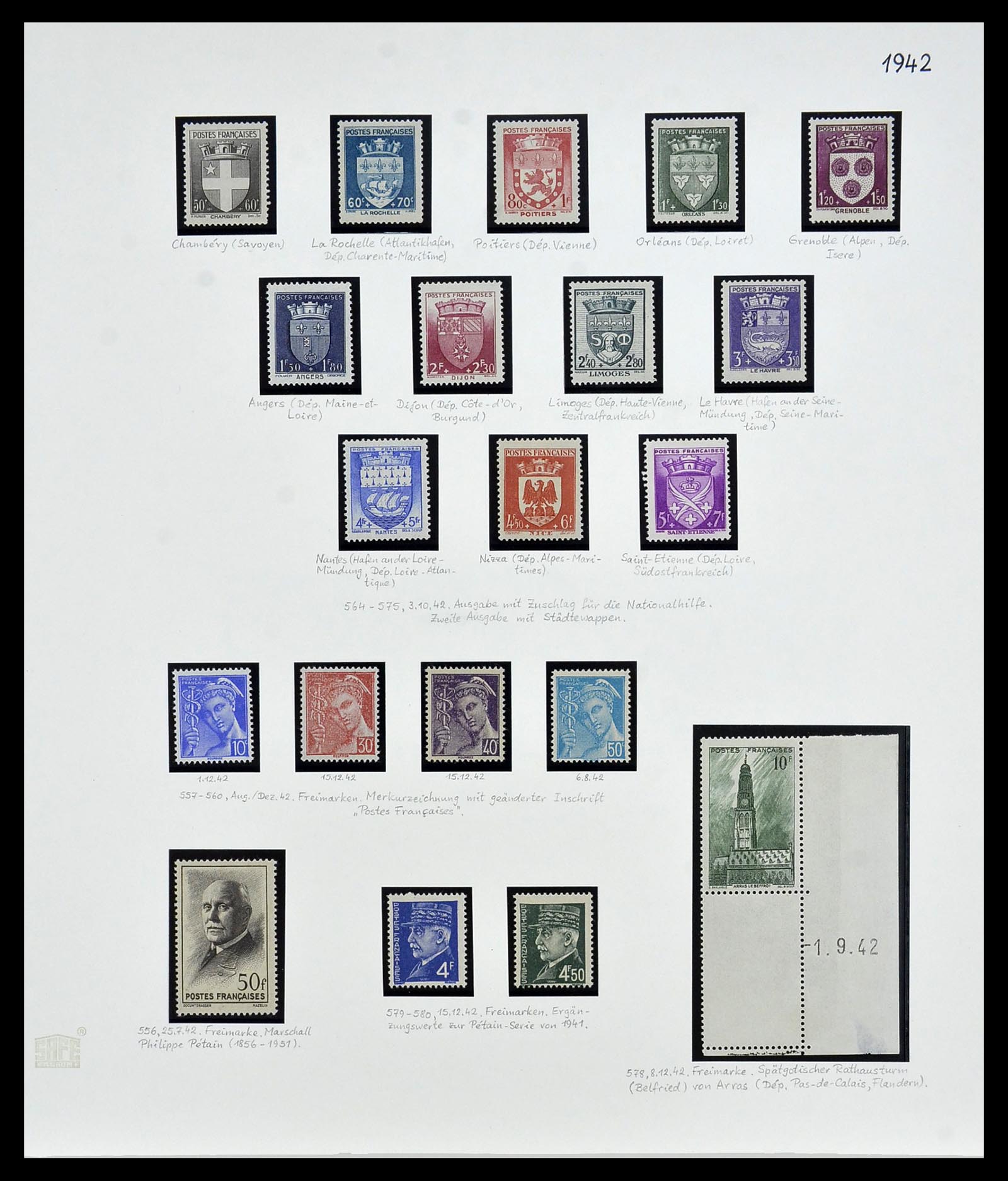 34235 028 - Postzegelverzameling 34235 Frankrijk 1930-2000.