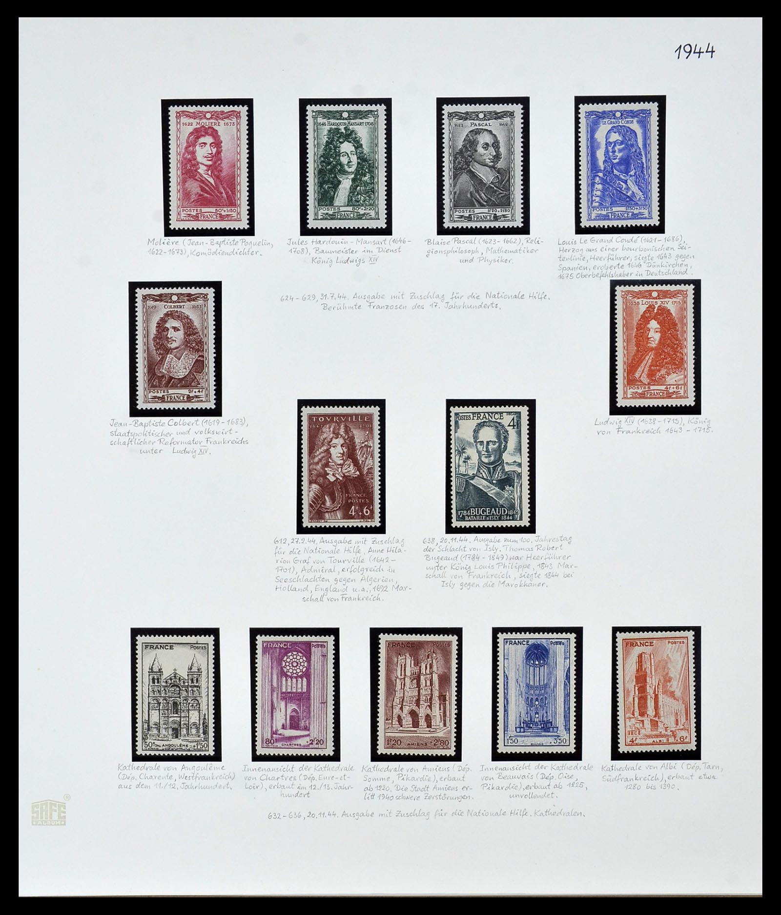 34235 033 - Postzegelverzameling 34235 Frankrijk 1930-2000.