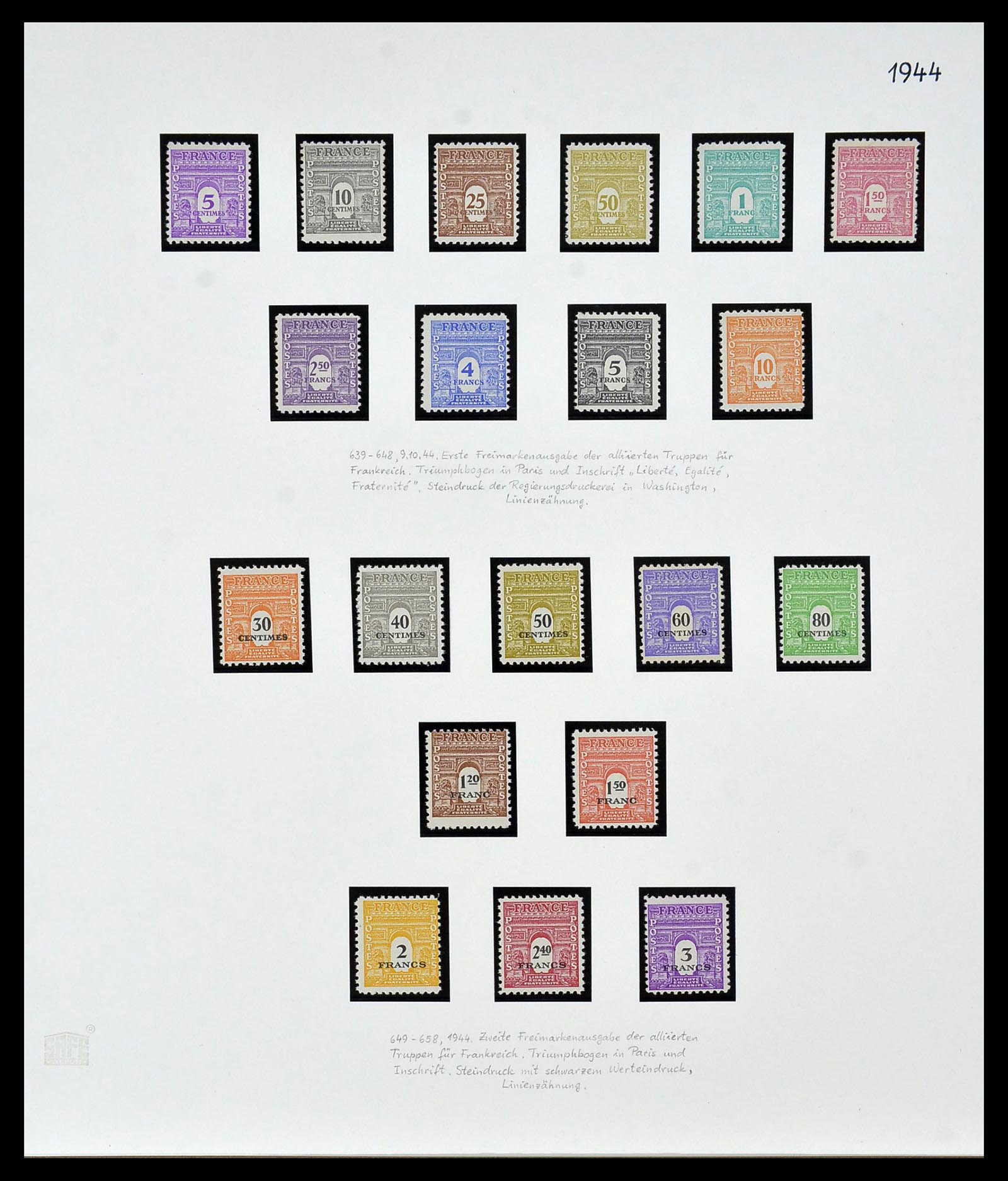 34235 037 - Postzegelverzameling 34235 Frankrijk 1930-2000.