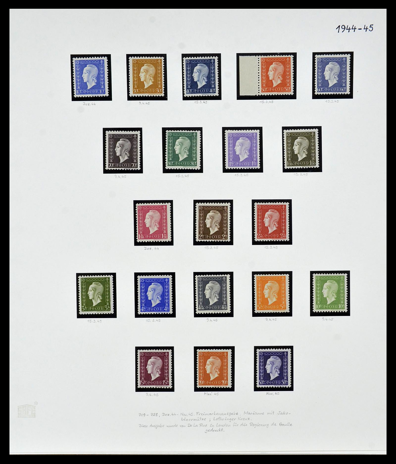 34235 038 - Postzegelverzameling 34235 Frankrijk 1930-2000.