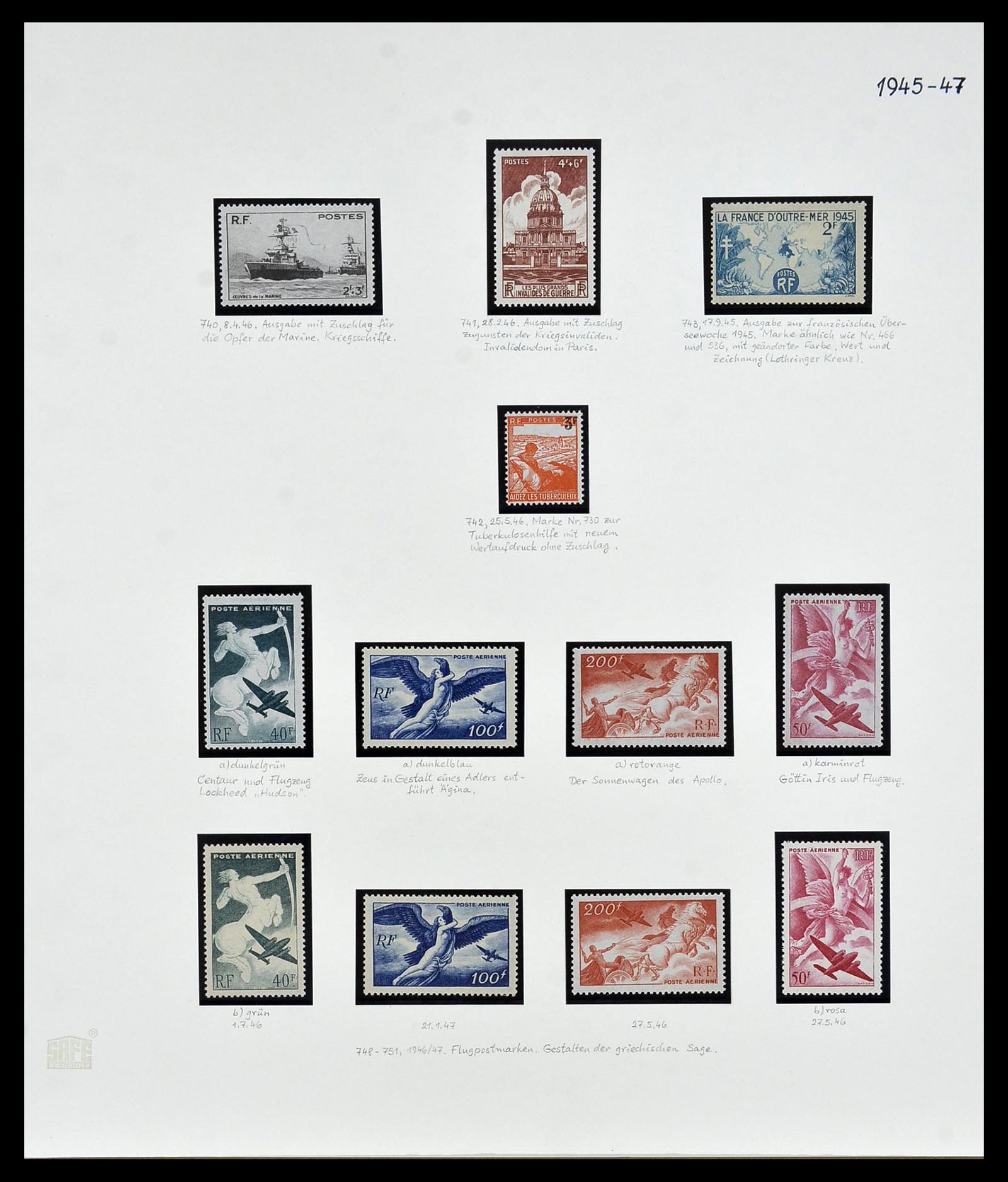 34235 043 - Postzegelverzameling 34235 Frankrijk 1930-2000.