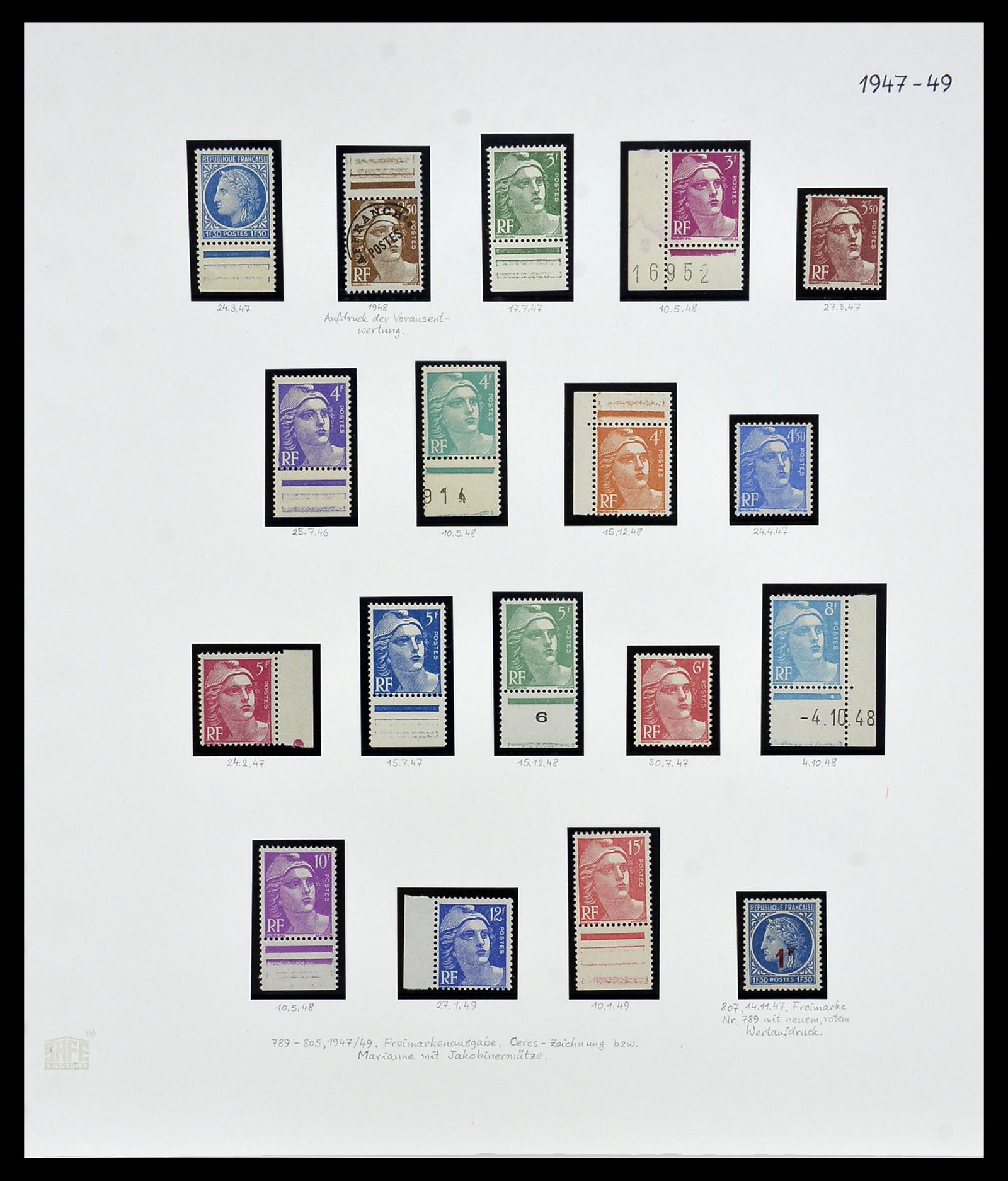 34235 046 - Postzegelverzameling 34235 Frankrijk 1930-2000.
