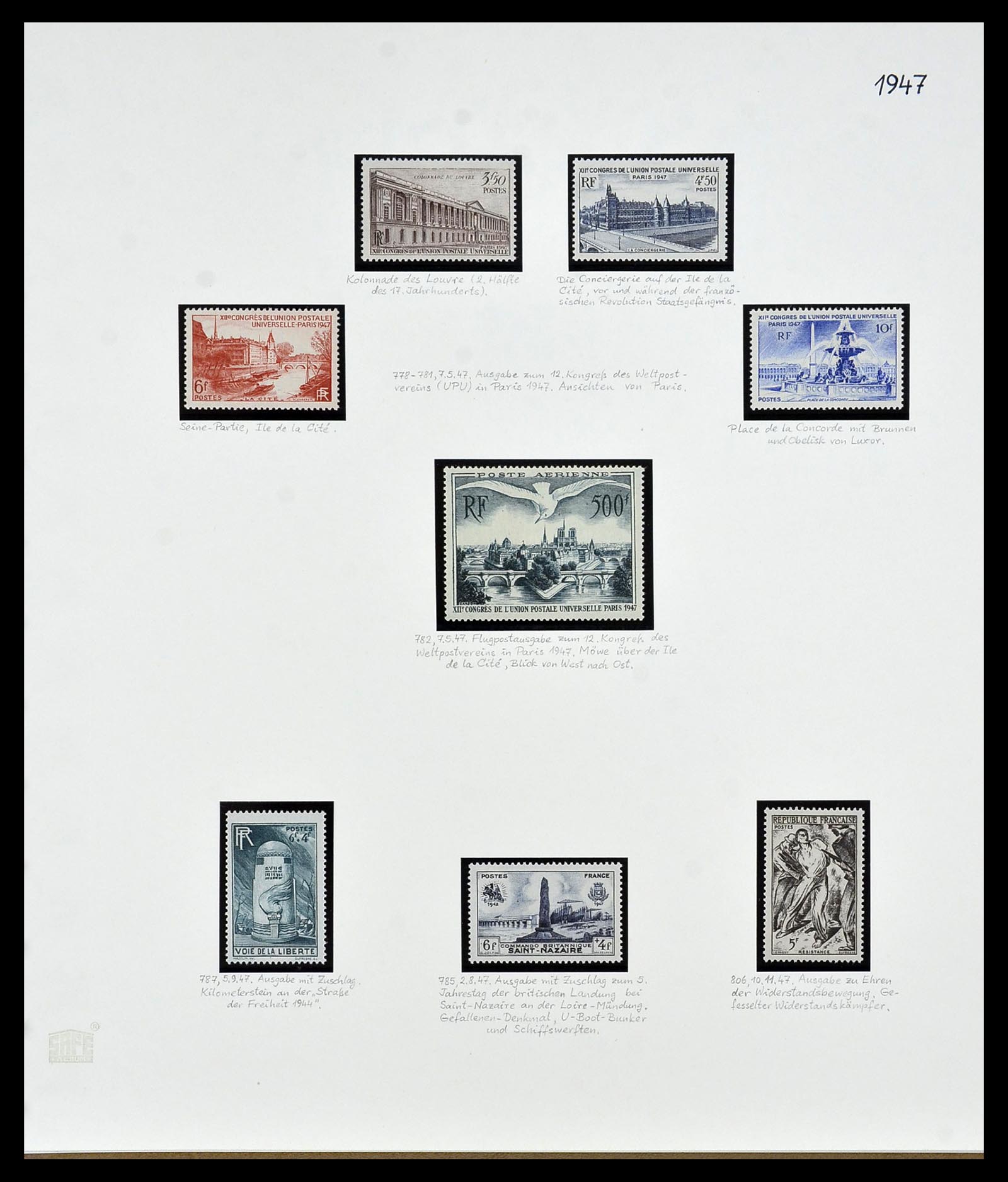 34235 047 - Postzegelverzameling 34235 Frankrijk 1930-2000.