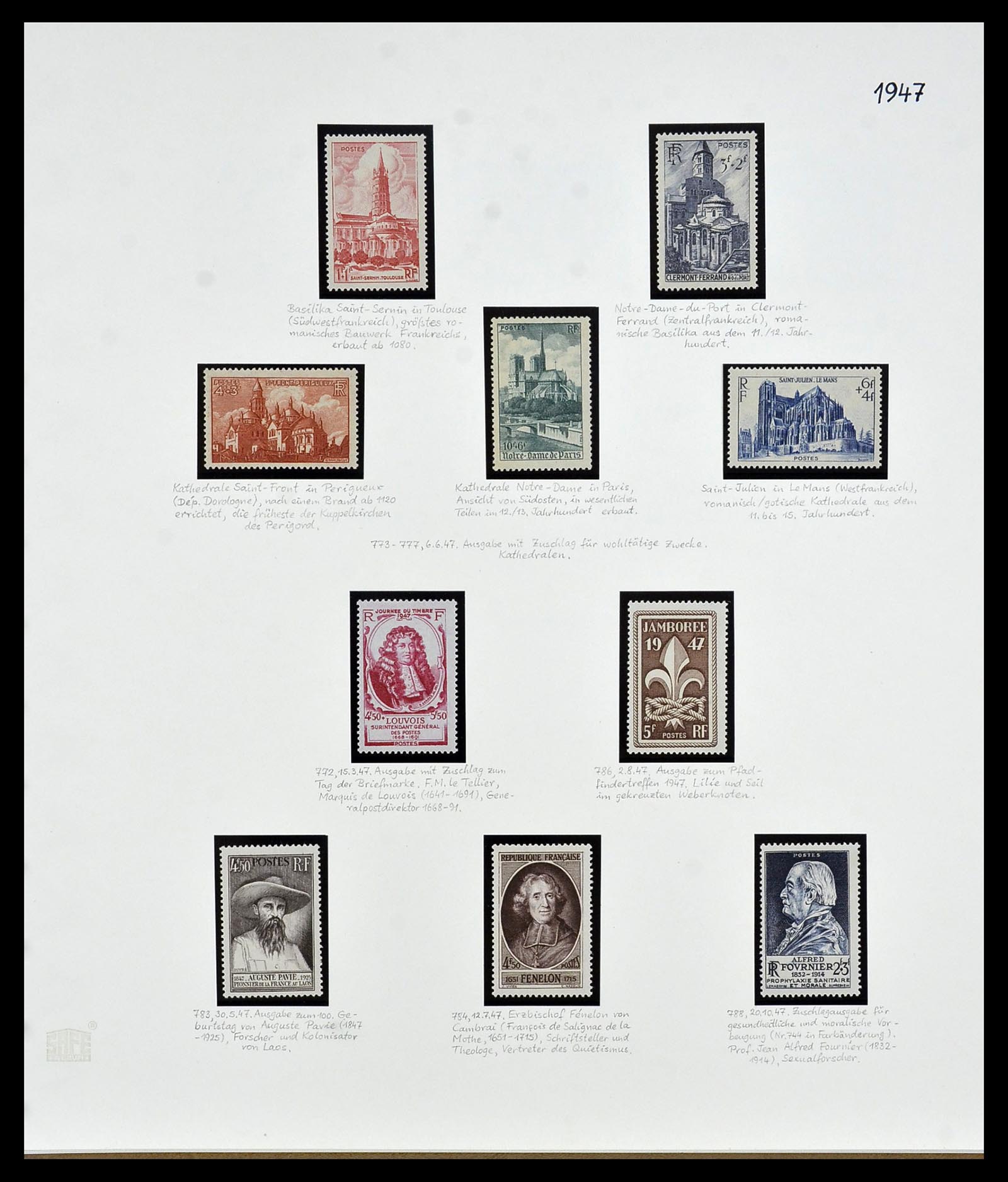 34235 048 - Postzegelverzameling 34235 Frankrijk 1930-2000.