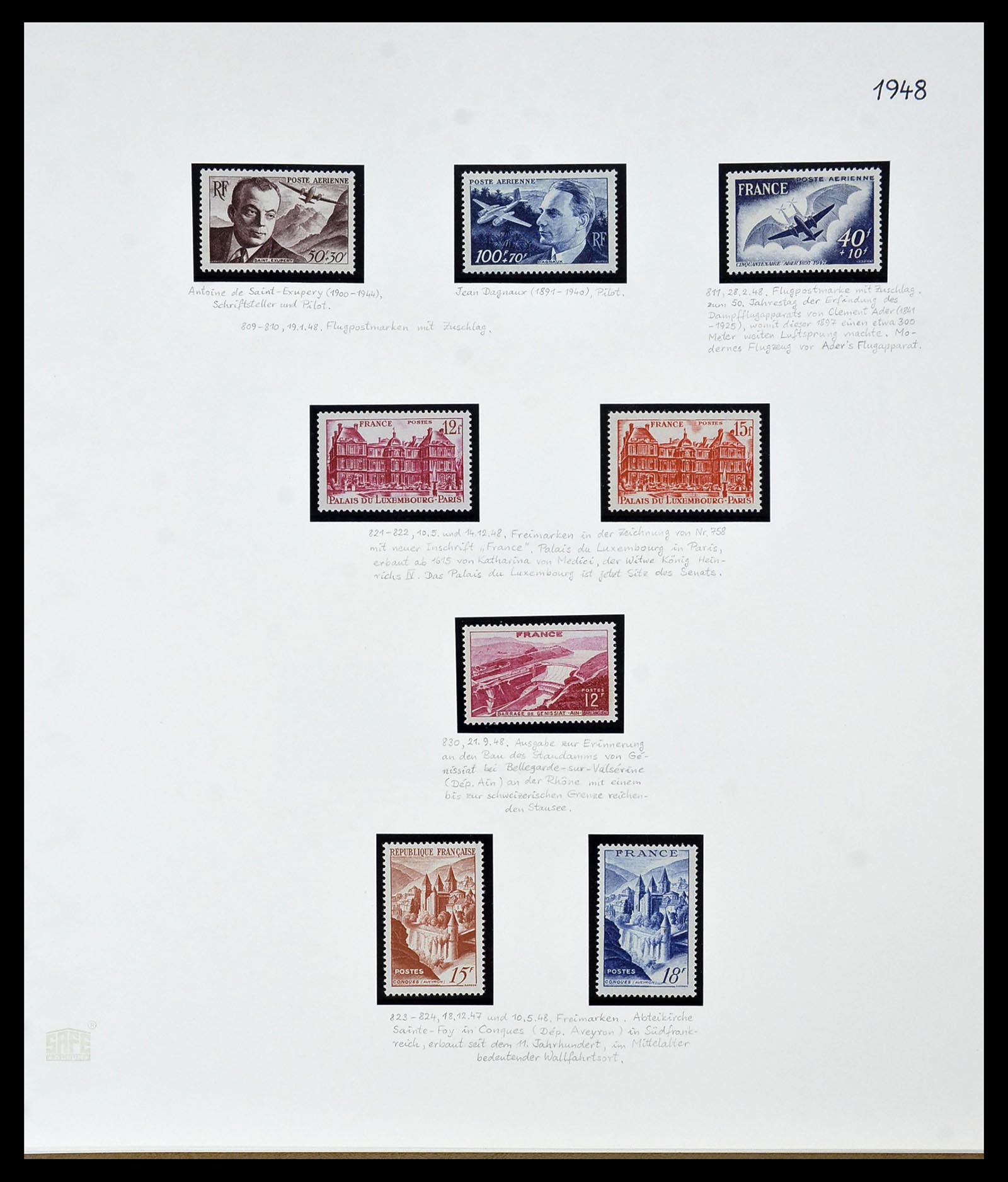 34235 049 - Postzegelverzameling 34235 Frankrijk 1930-2000.