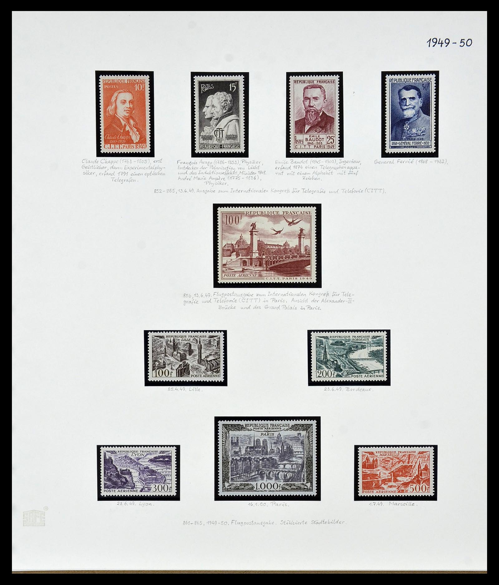 34235 053 - Postzegelverzameling 34235 Frankrijk 1930-2000.
