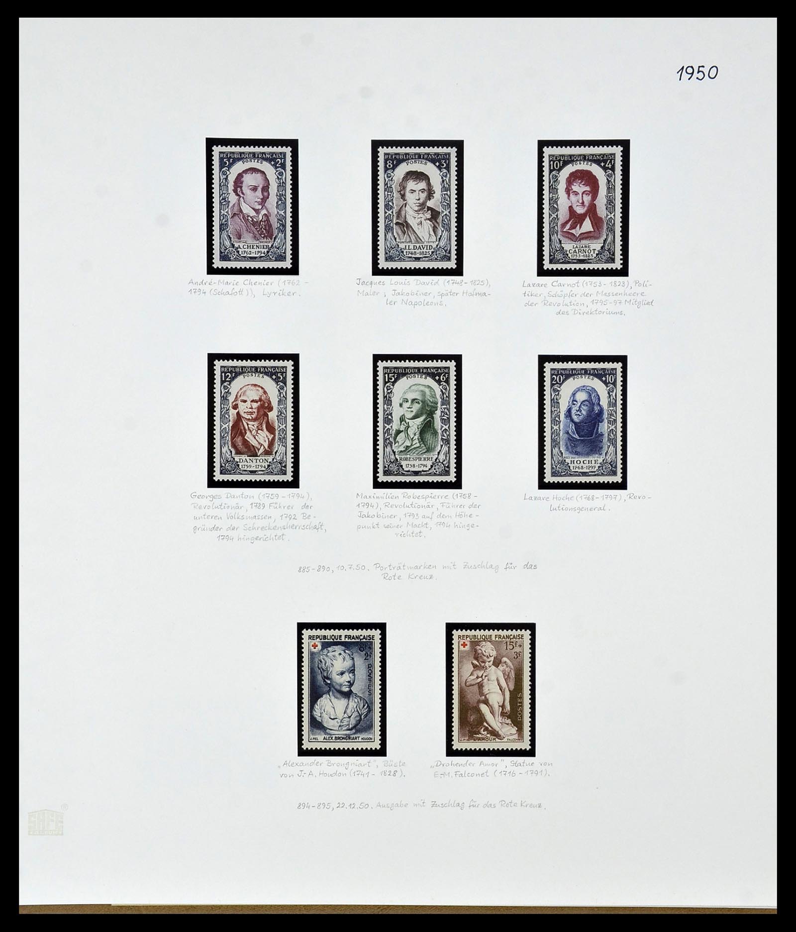 34235 057 - Postzegelverzameling 34235 Frankrijk 1930-2000.