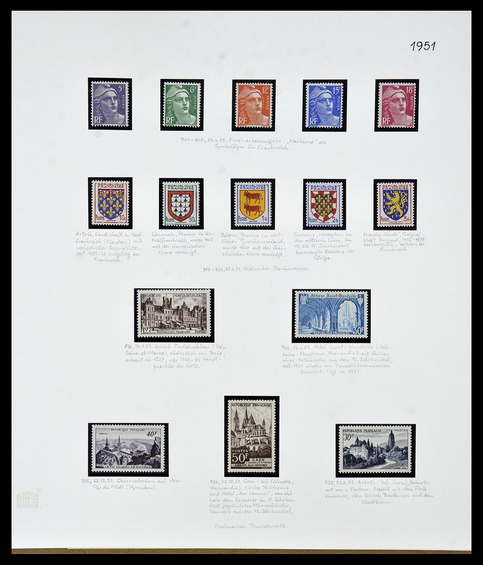 34235 058 - Postzegelverzameling 34235 Frankrijk 1930-2000.