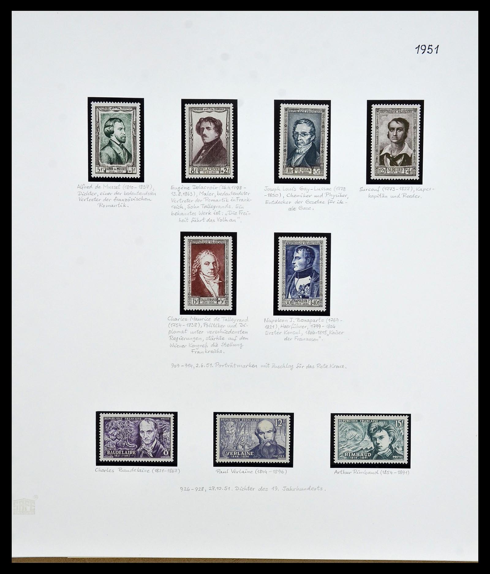 34235 059 - Postzegelverzameling 34235 Frankrijk 1930-2000.