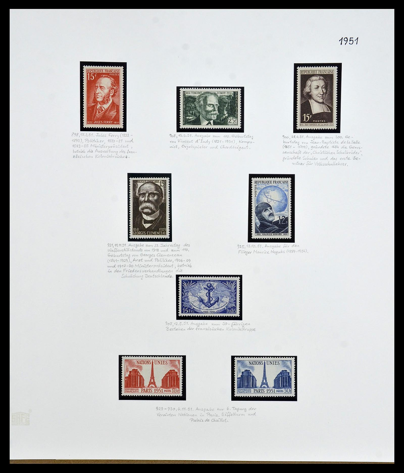 34235 060 - Postzegelverzameling 34235 Frankrijk 1930-2000.