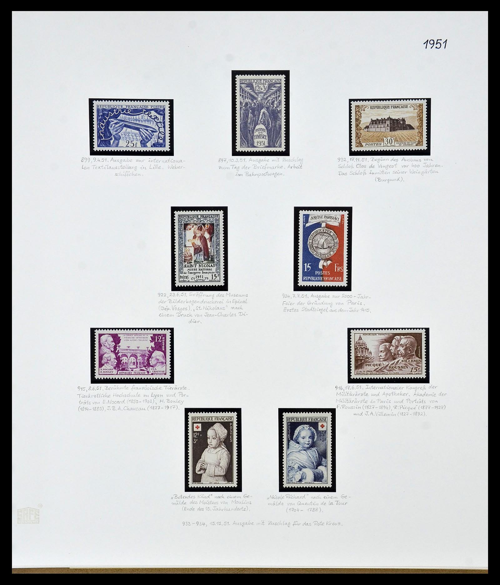 34235 061 - Postzegelverzameling 34235 Frankrijk 1930-2000.
