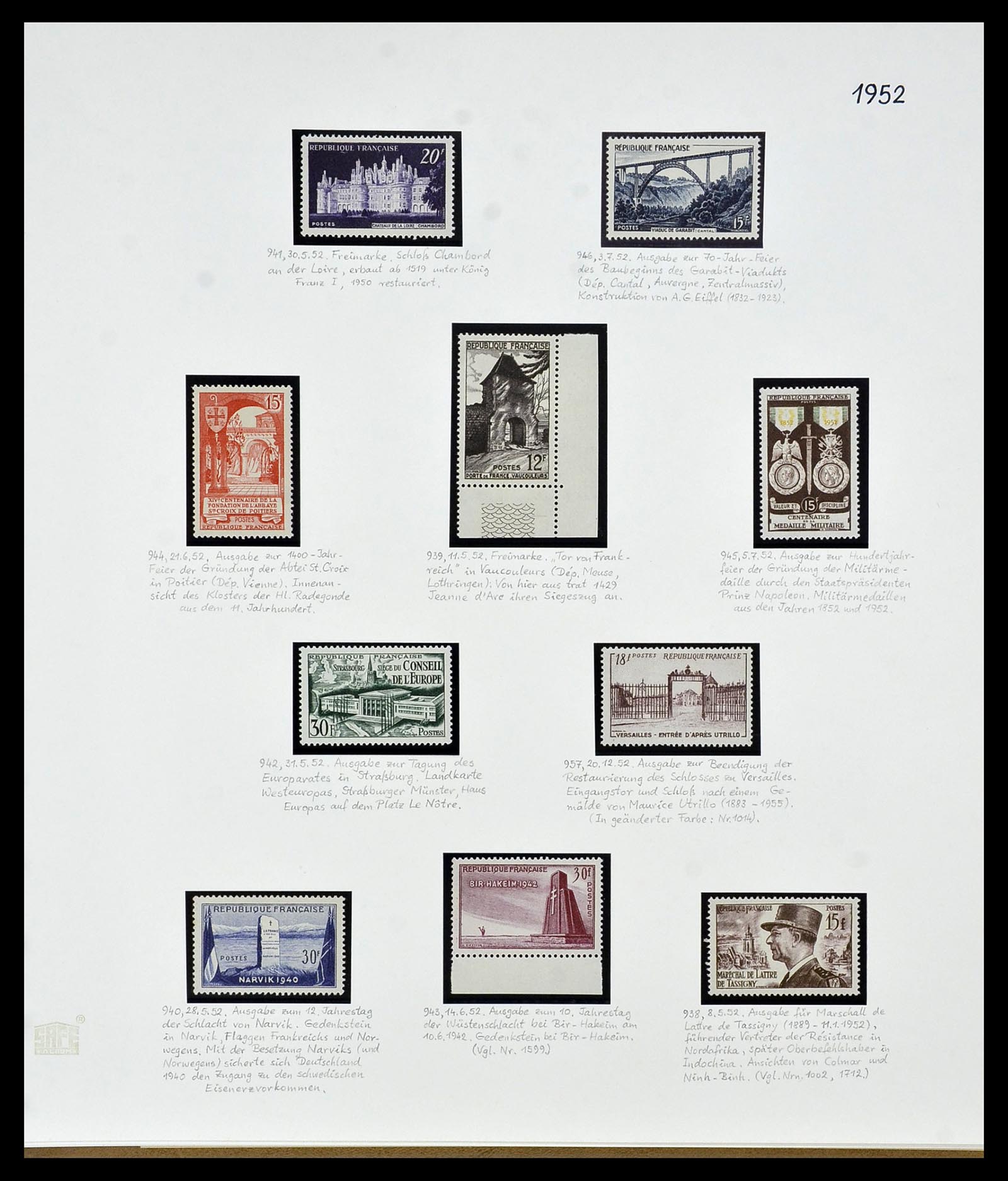34235 062 - Postzegelverzameling 34235 Frankrijk 1930-2000.