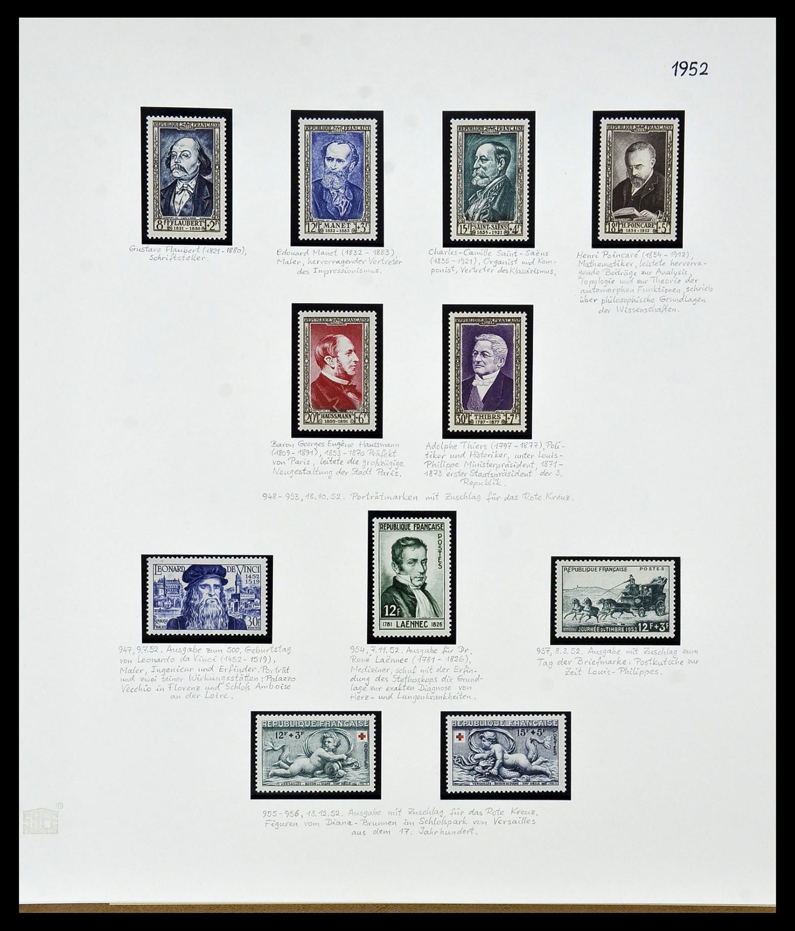 34235 063 - Postzegelverzameling 34235 Frankrijk 1930-2000.