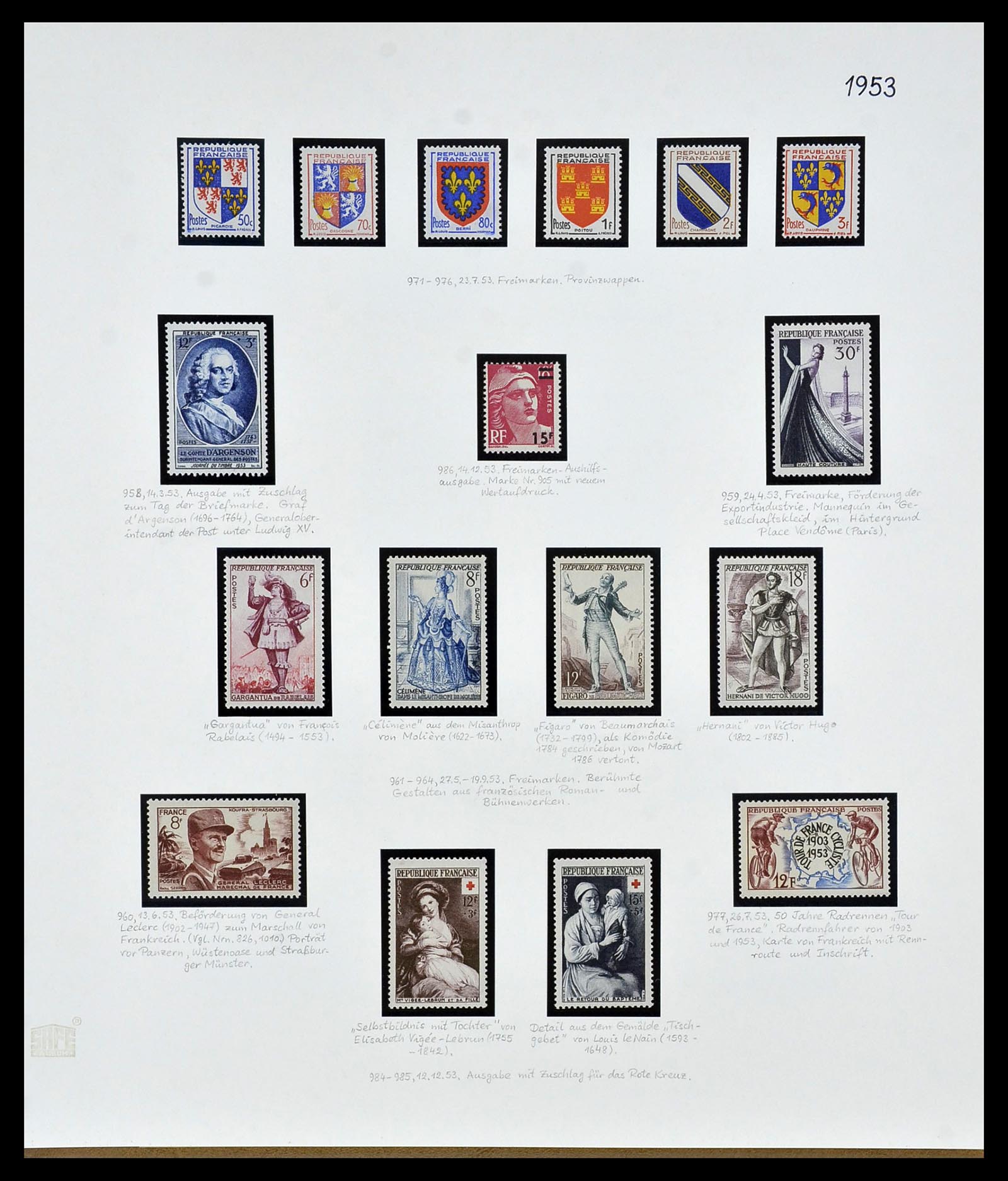 34235 064 - Postzegelverzameling 34235 Frankrijk 1930-2000.