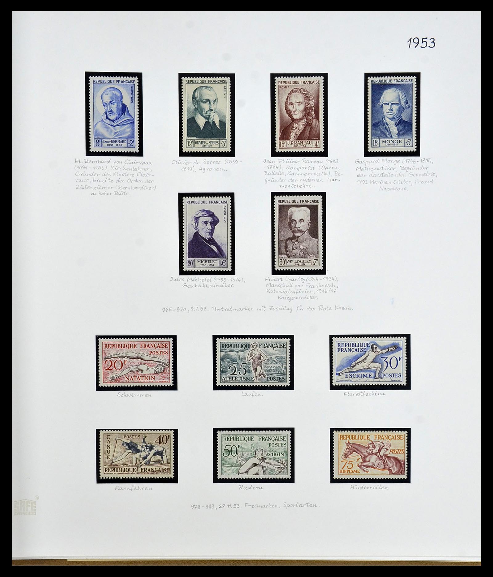 34235 065 - Postzegelverzameling 34235 Frankrijk 1930-2000.