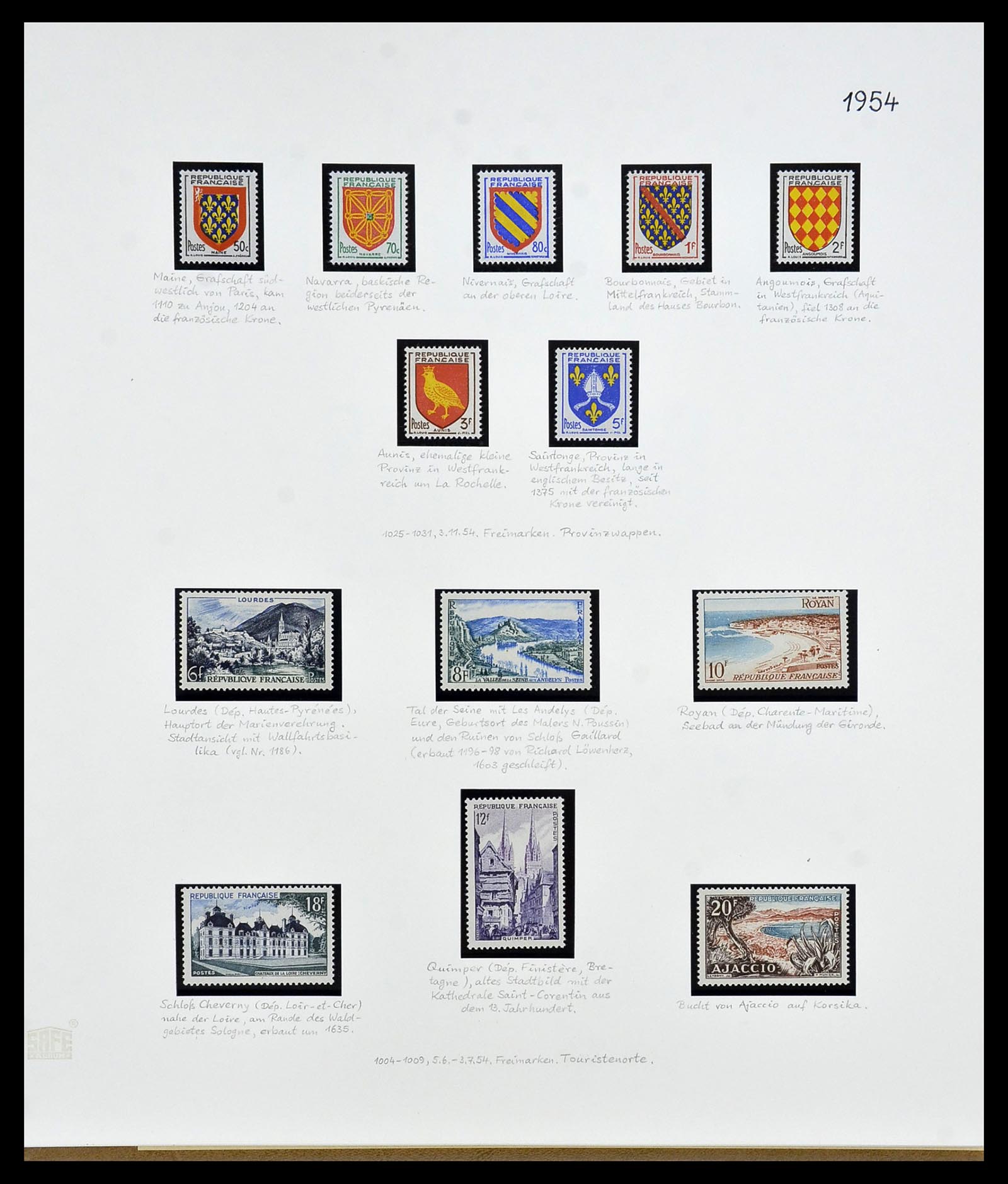 34235 067 - Postzegelverzameling 34235 Frankrijk 1930-2000.