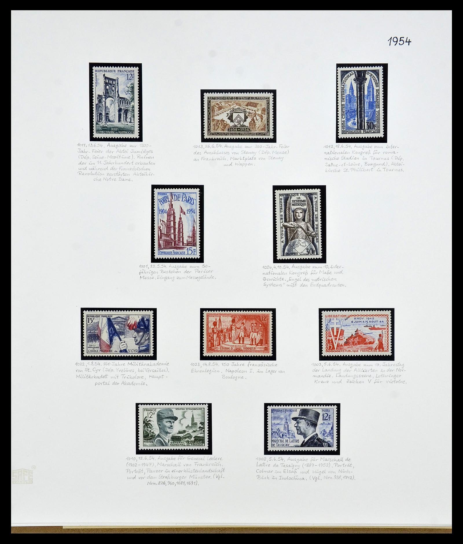 34235 068 - Postzegelverzameling 34235 Frankrijk 1930-2000.