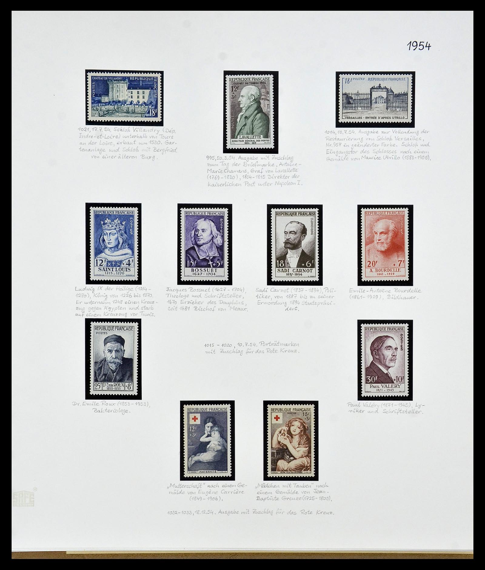34235 069 - Postzegelverzameling 34235 Frankrijk 1930-2000.