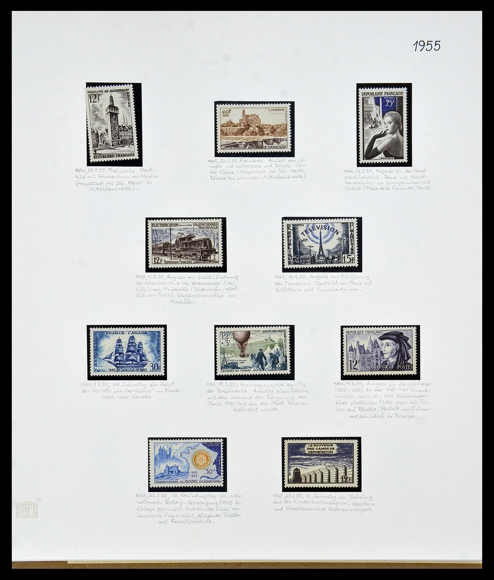 34235 071 - Postzegelverzameling 34235 Frankrijk 1930-2000.