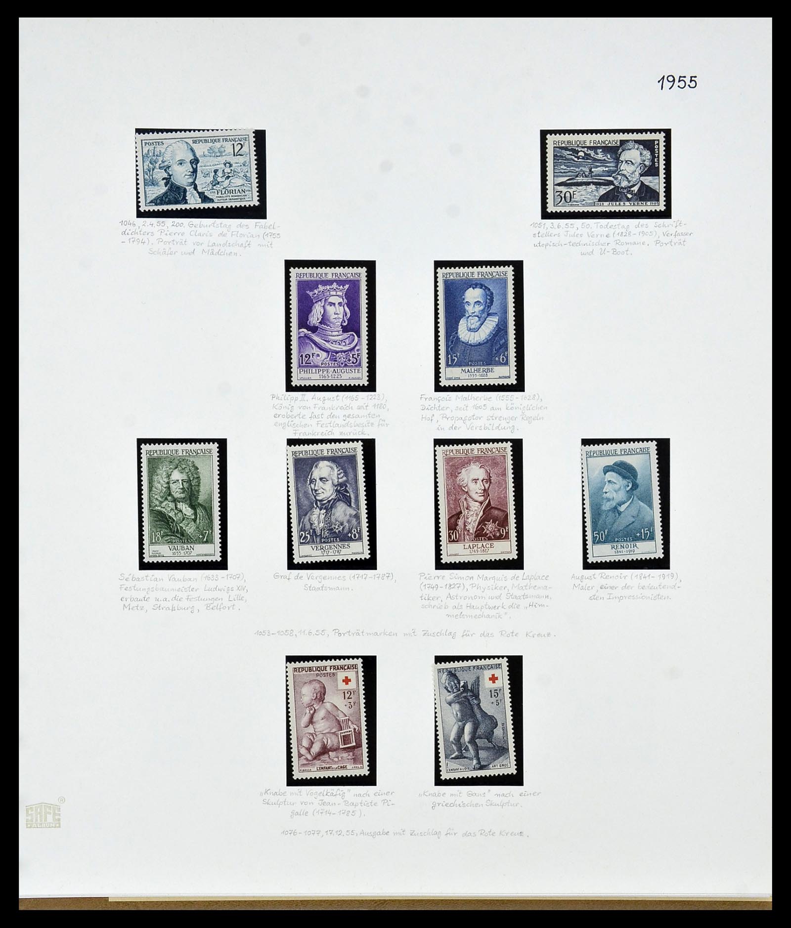 34235 073 - Postzegelverzameling 34235 Frankrijk 1930-2000.