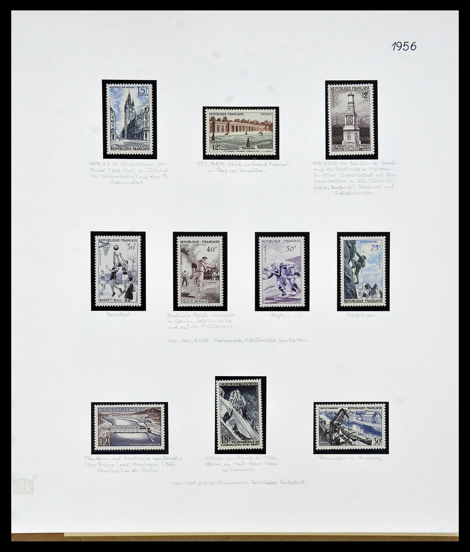 34235 074 - Postzegelverzameling 34235 Frankrijk 1930-2000.