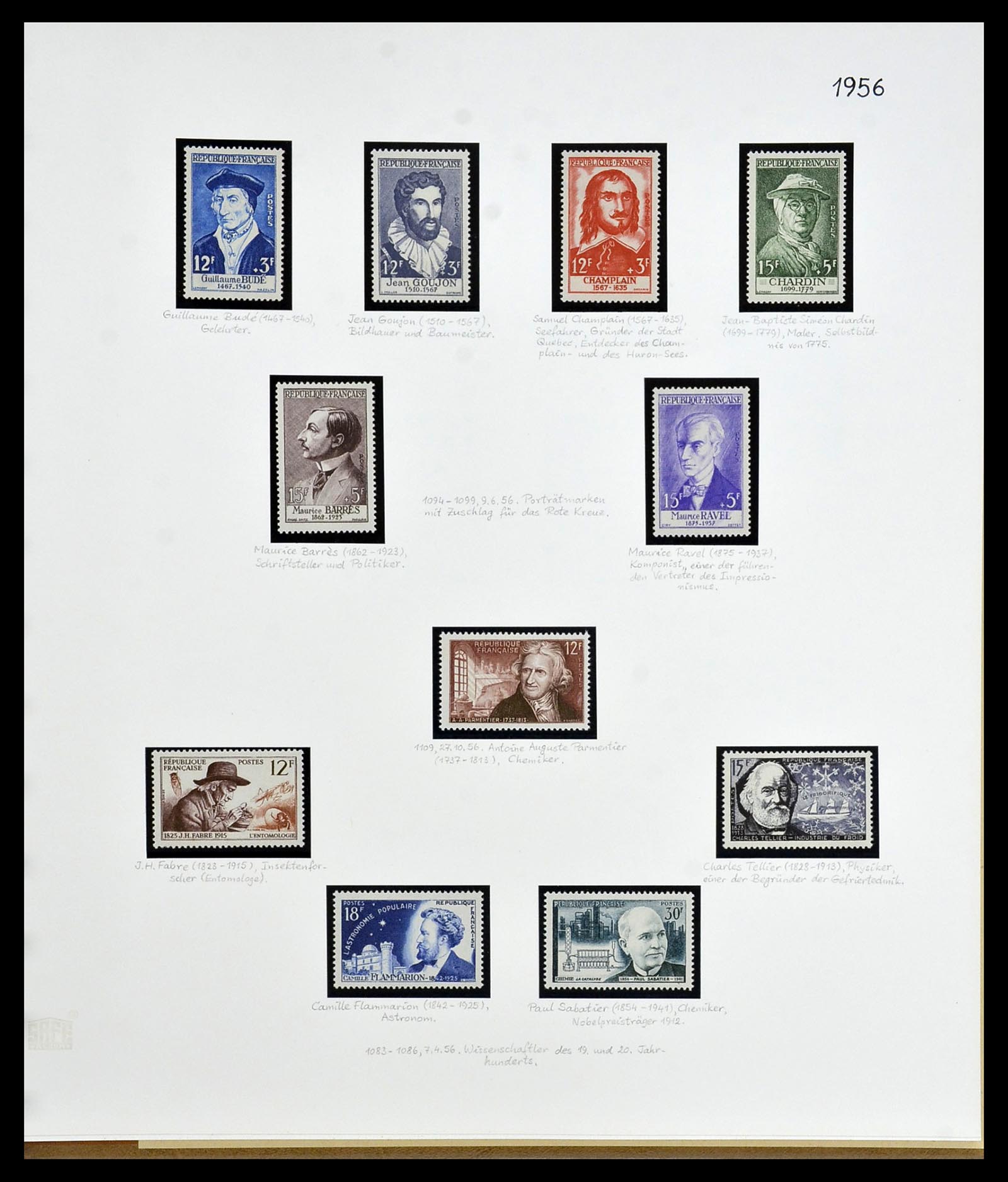 34235 076 - Postzegelverzameling 34235 Frankrijk 1930-2000.