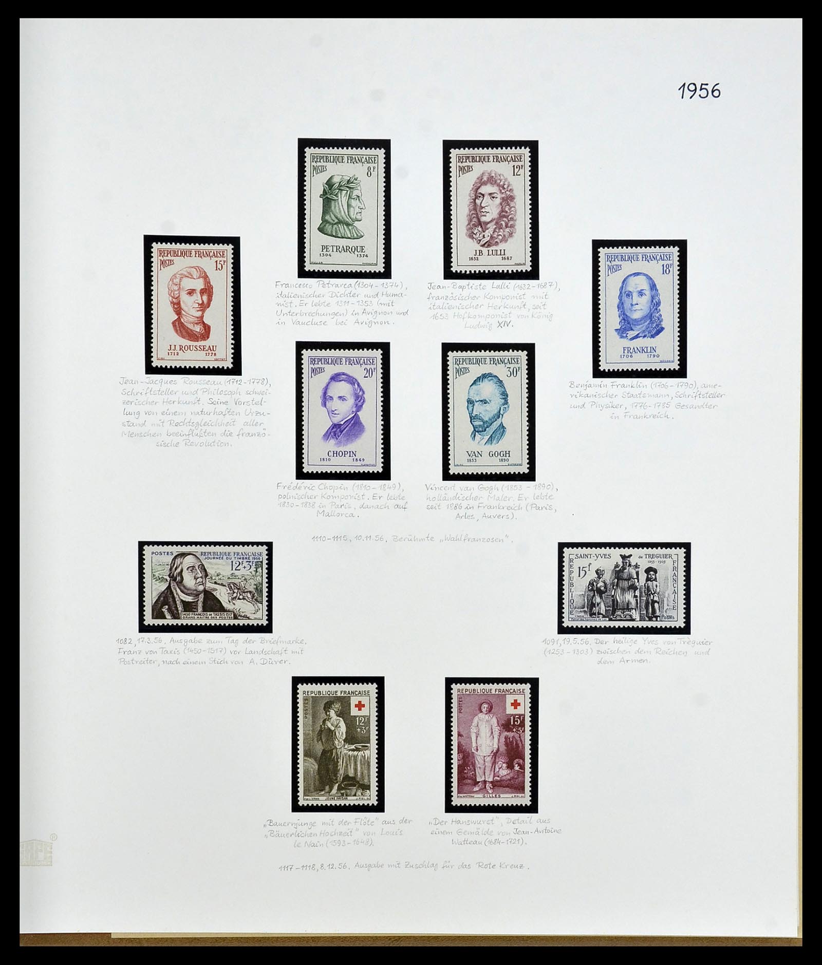 34235 077 - Postzegelverzameling 34235 Frankrijk 1930-2000.