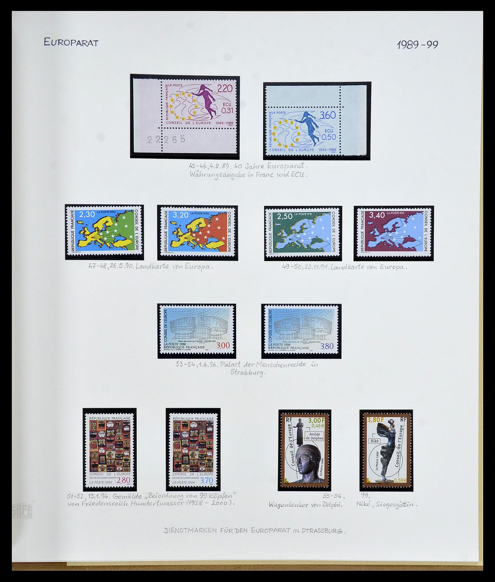 34235 082 - Postzegelverzameling 34235 Frankrijk 1930-2000.