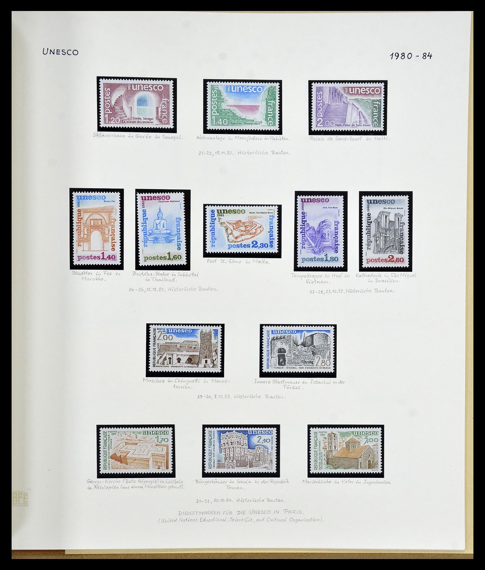 34235 085 - Postzegelverzameling 34235 Frankrijk 1930-2000.