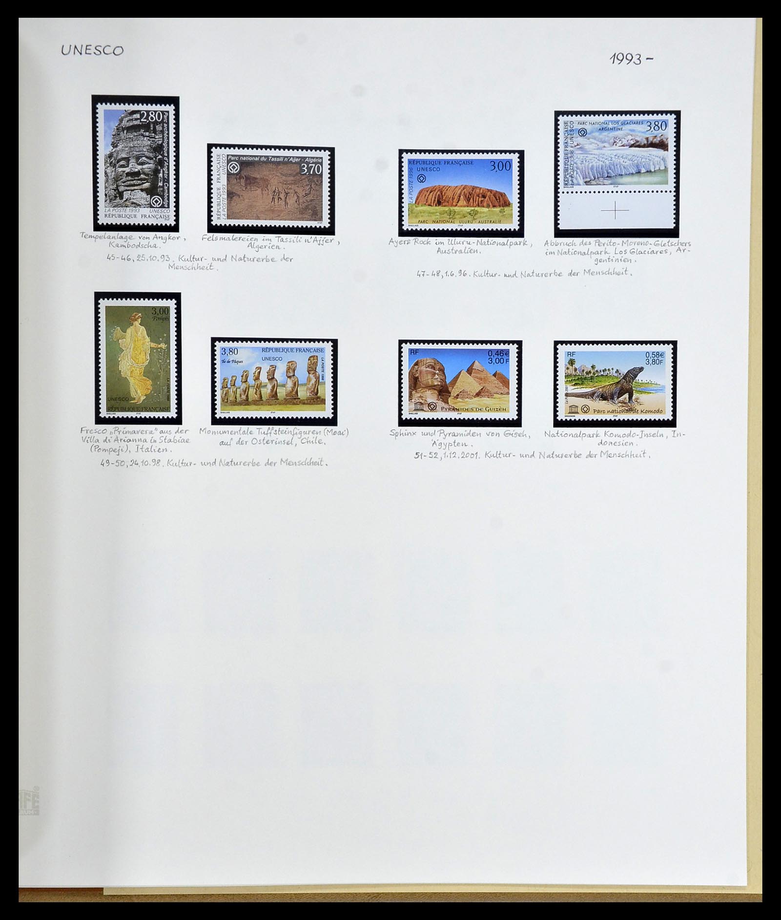 34235 087 - Postzegelverzameling 34235 Frankrijk 1930-2000.
