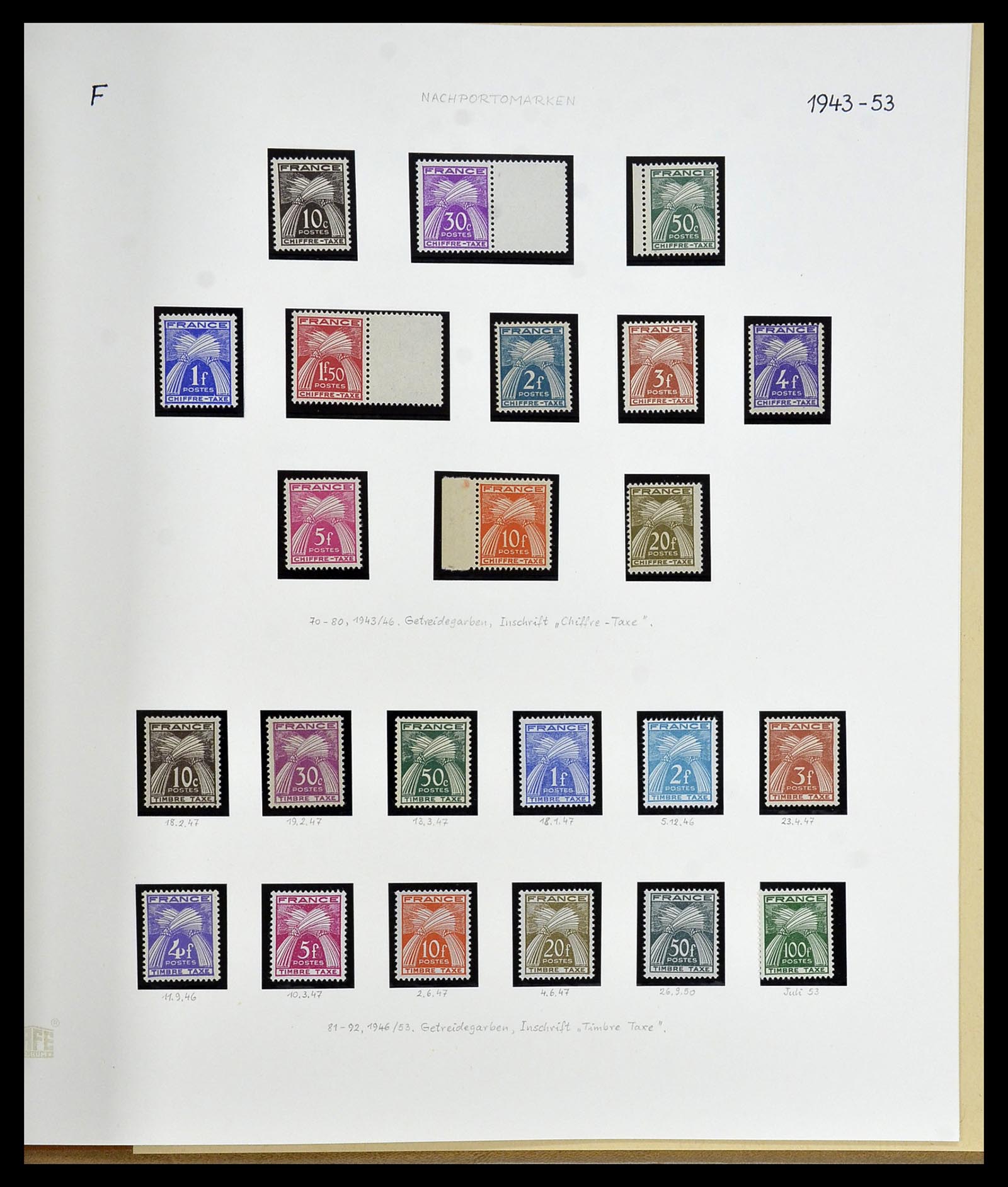 34235 088 - Postzegelverzameling 34235 Frankrijk 1930-2000.