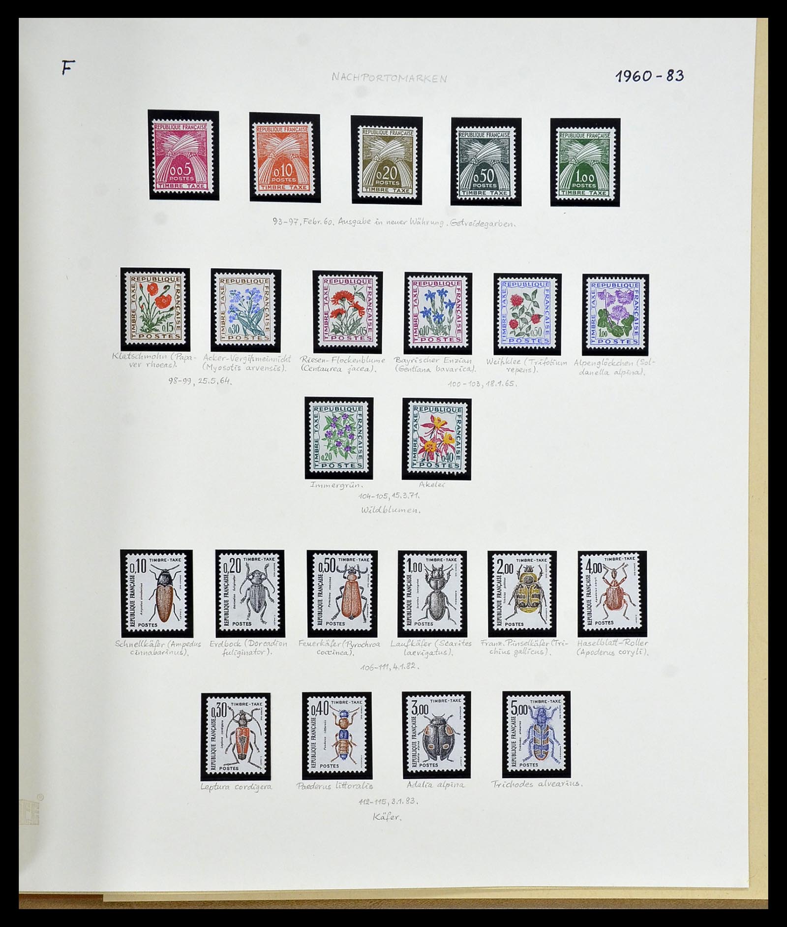 34235 089 - Postzegelverzameling 34235 Frankrijk 1930-2000.