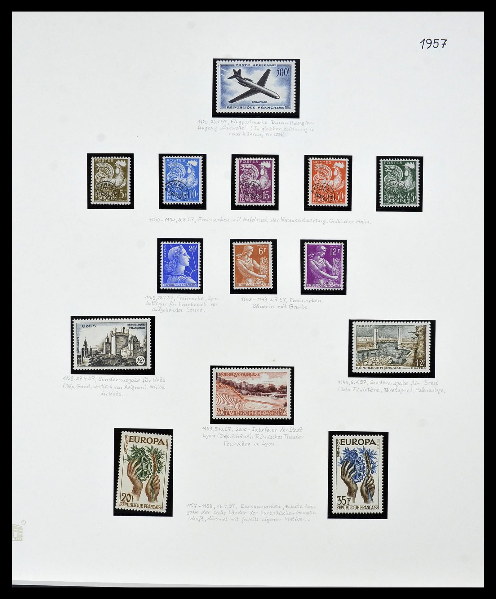 34235 090 - Postzegelverzameling 34235 Frankrijk 1930-2000.
