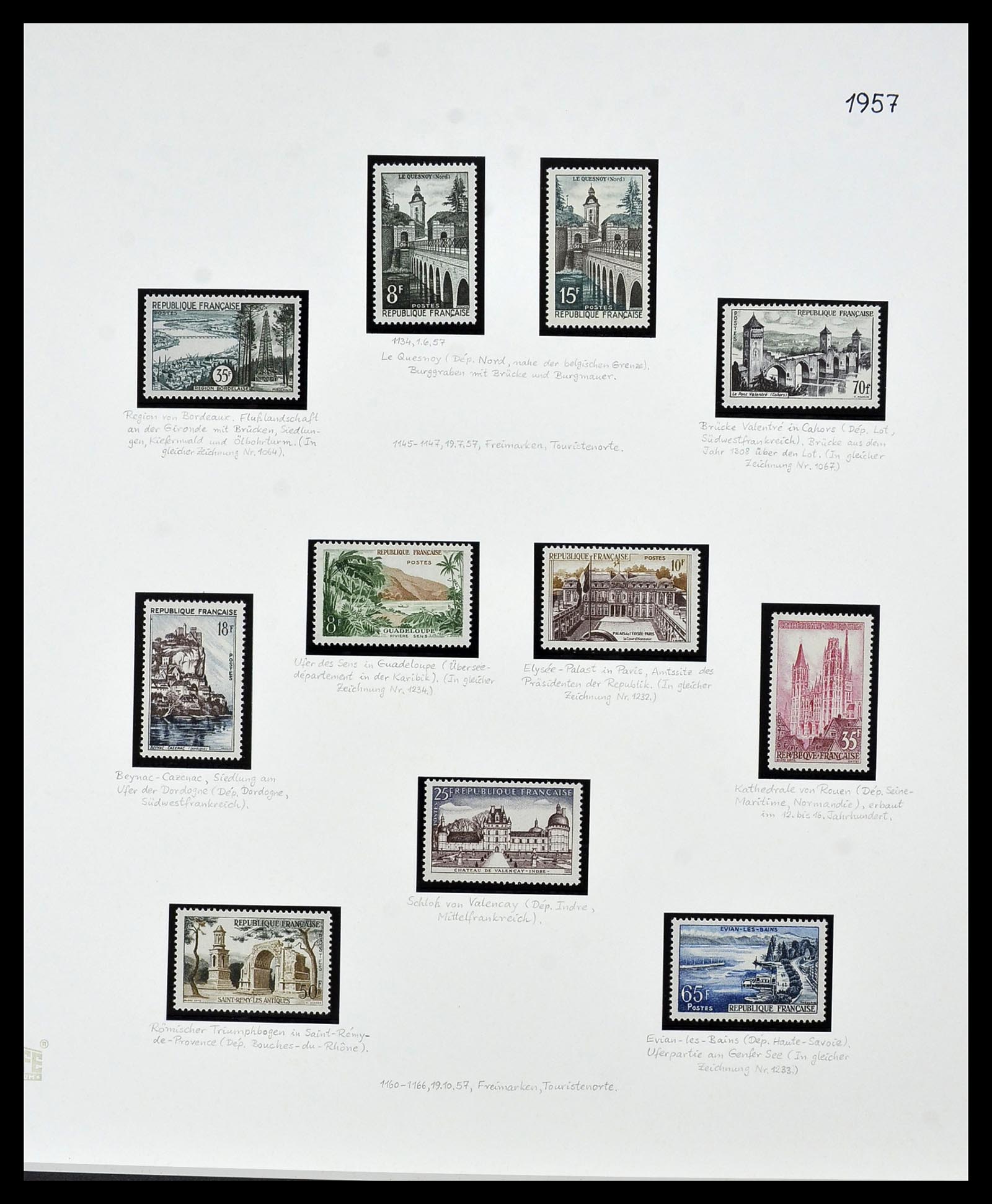 34235 091 - Postzegelverzameling 34235 Frankrijk 1930-2000.