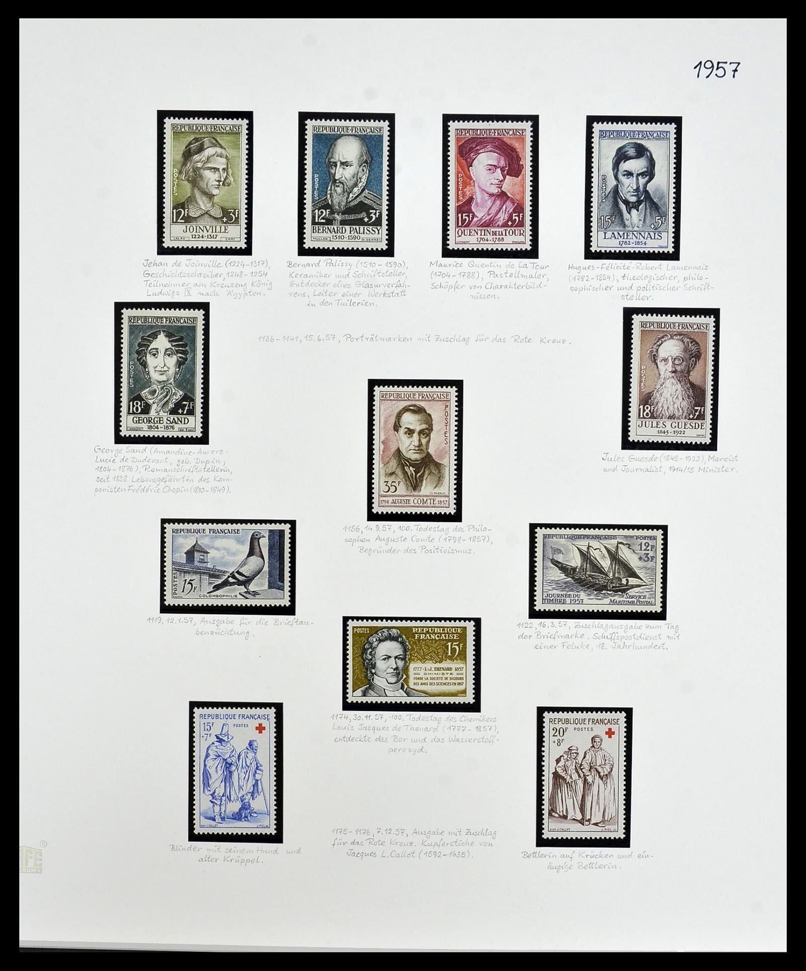 34235 094 - Postzegelverzameling 34235 Frankrijk 1930-2000.