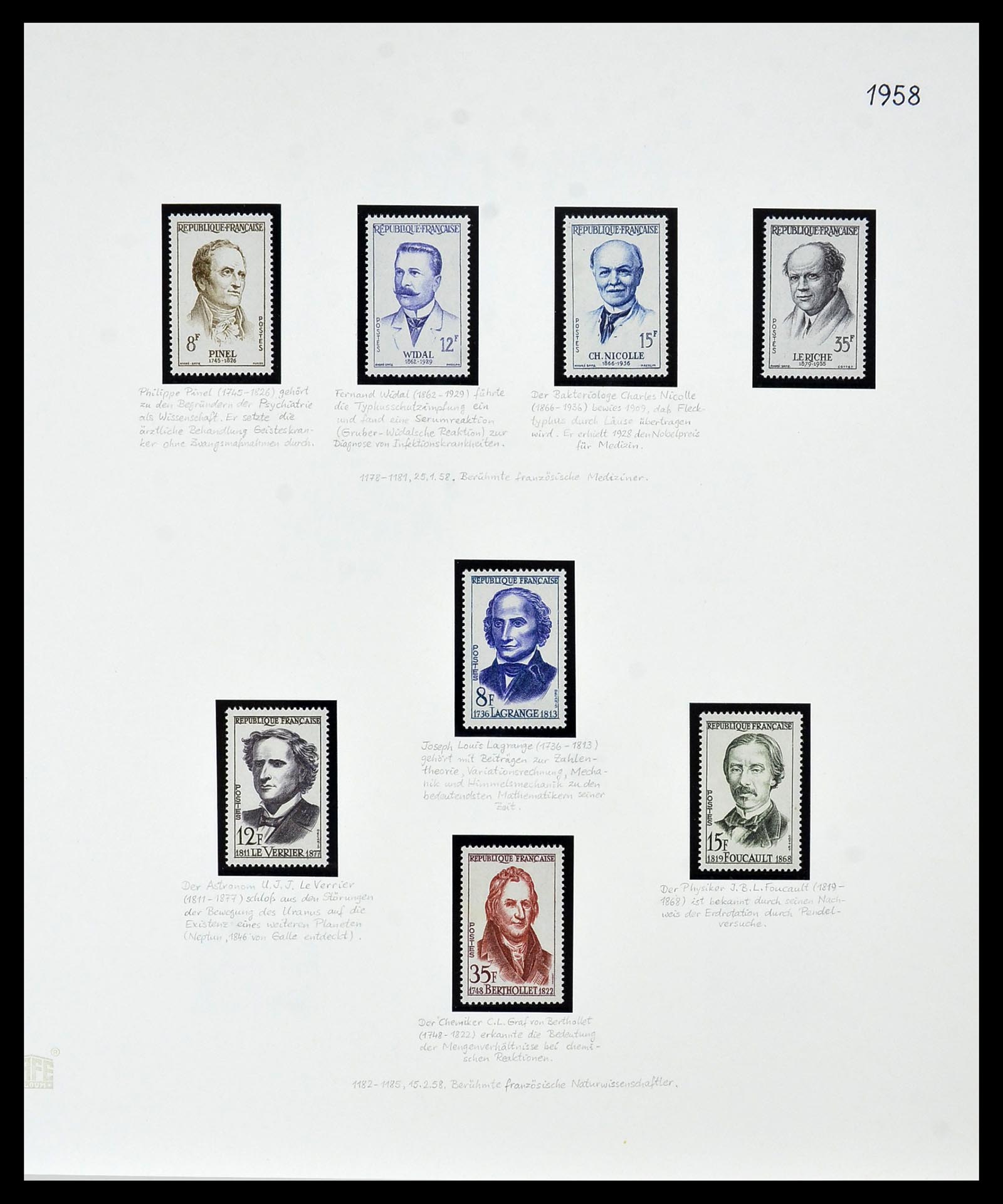 34235 096 - Postzegelverzameling 34235 Frankrijk 1930-2000.