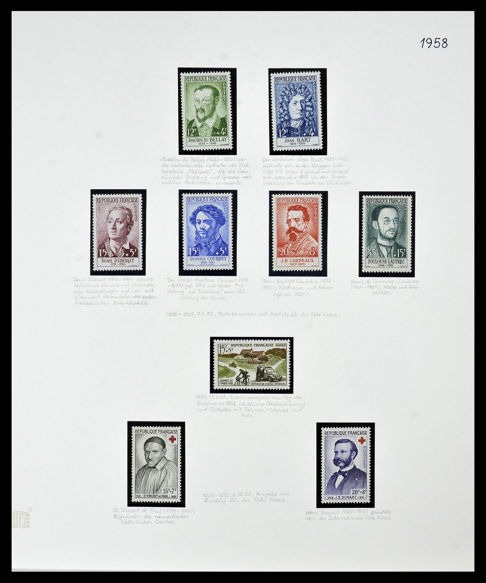 34235 099 - Postzegelverzameling 34235 Frankrijk 1930-2000.