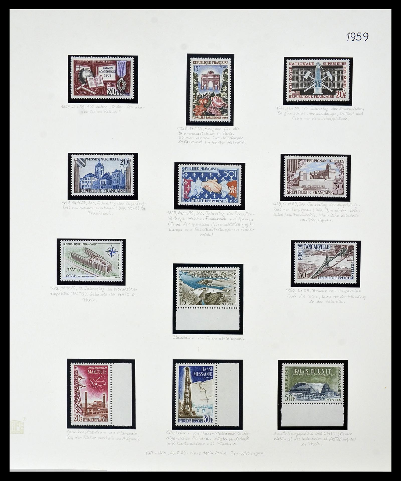34235 102 - Postzegelverzameling 34235 Frankrijk 1930-2000.