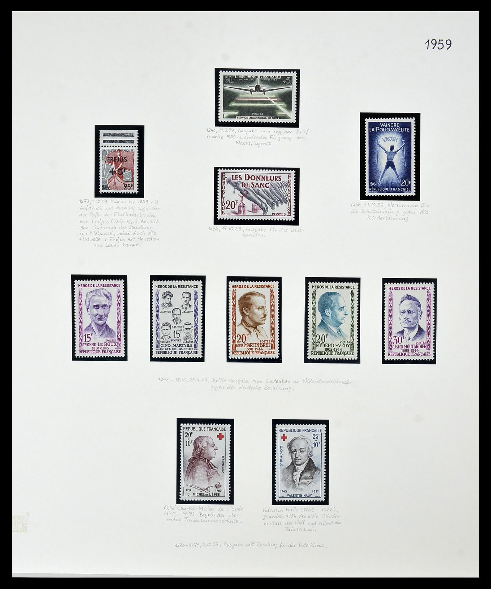 34235 103 - Postzegelverzameling 34235 Frankrijk 1930-2000.