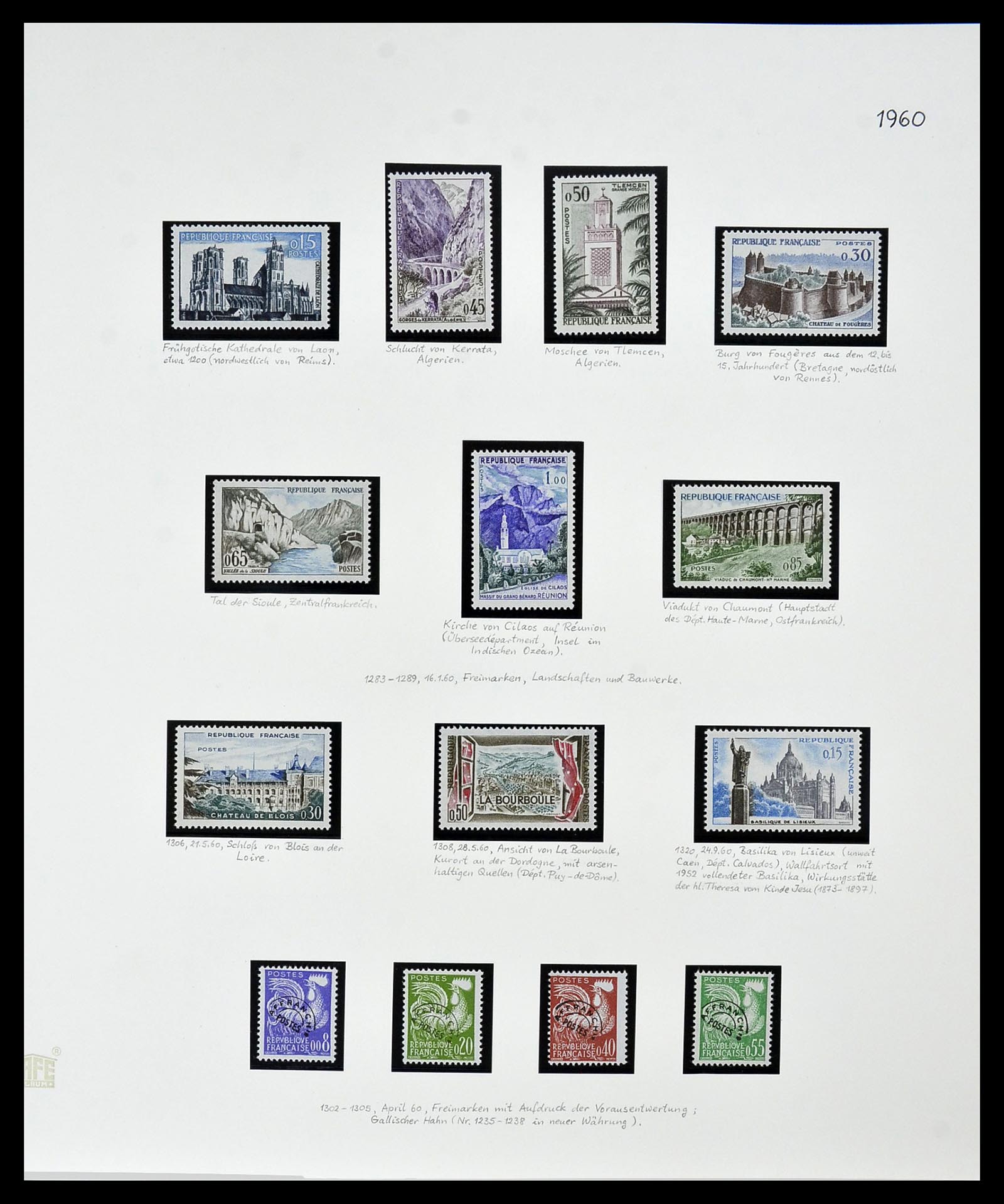 34235 105 - Postzegelverzameling 34235 Frankrijk 1930-2000.