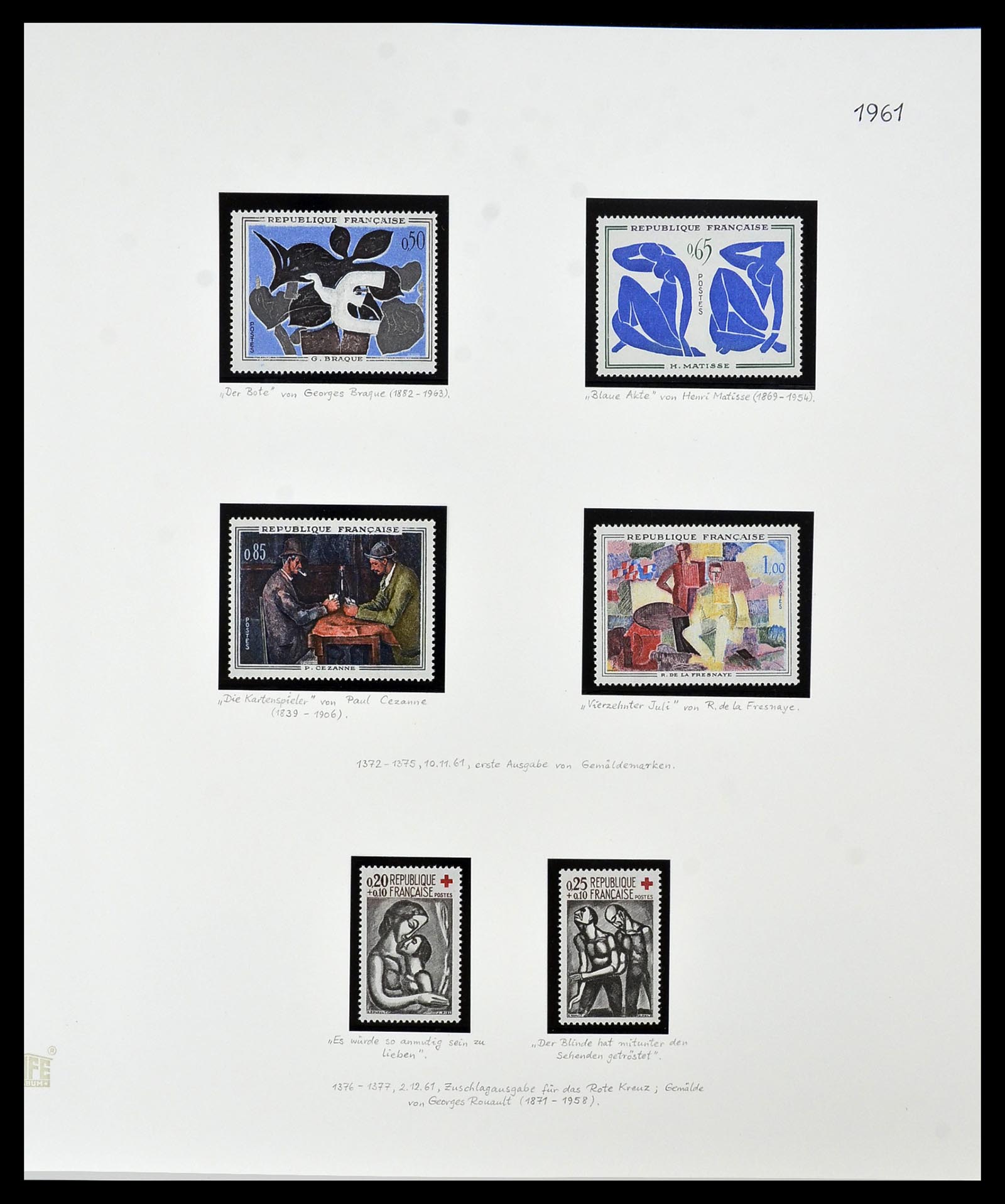 34235 113 - Postzegelverzameling 34235 Frankrijk 1930-2000.