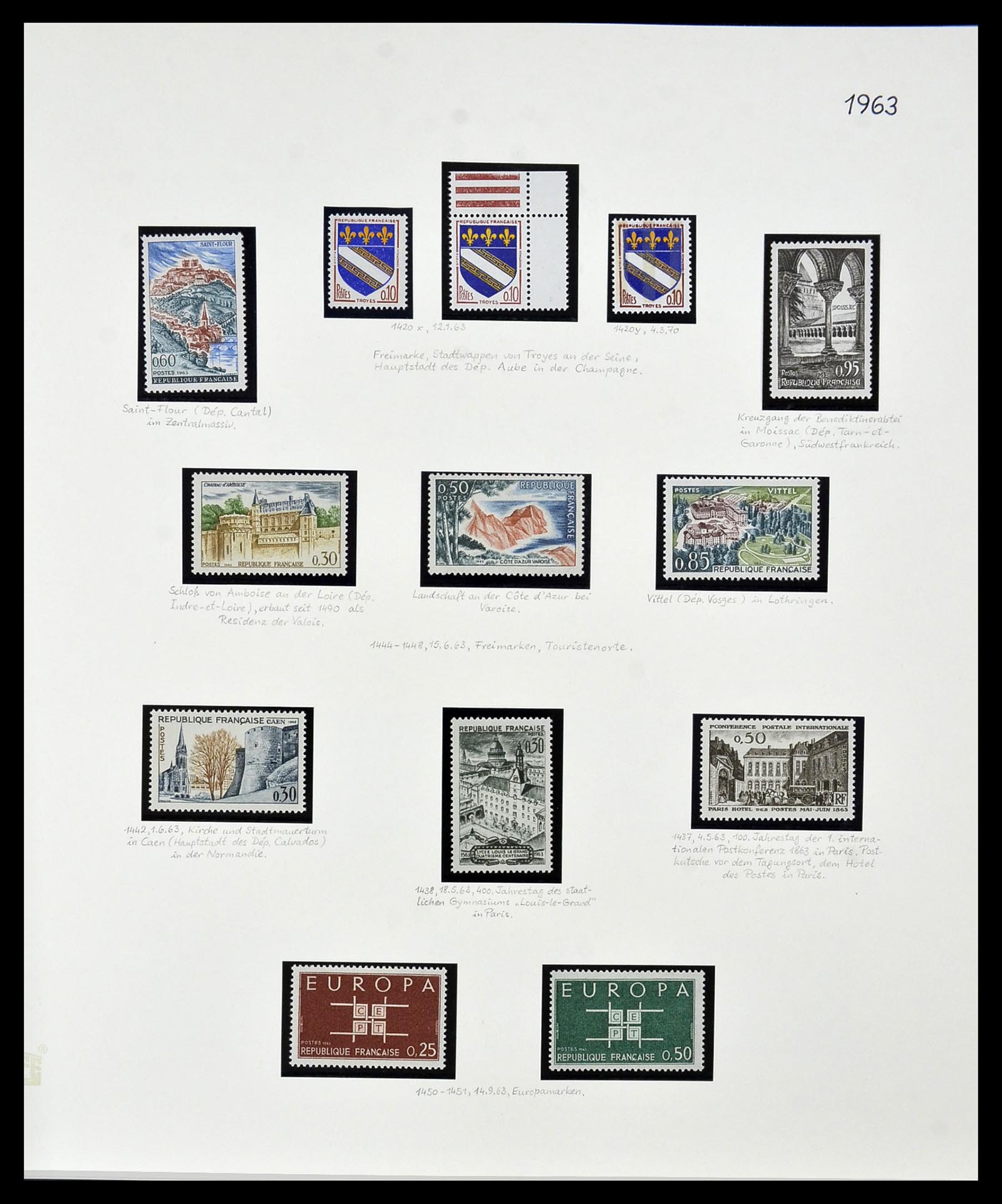 34235 118 - Postzegelverzameling 34235 Frankrijk 1930-2000.