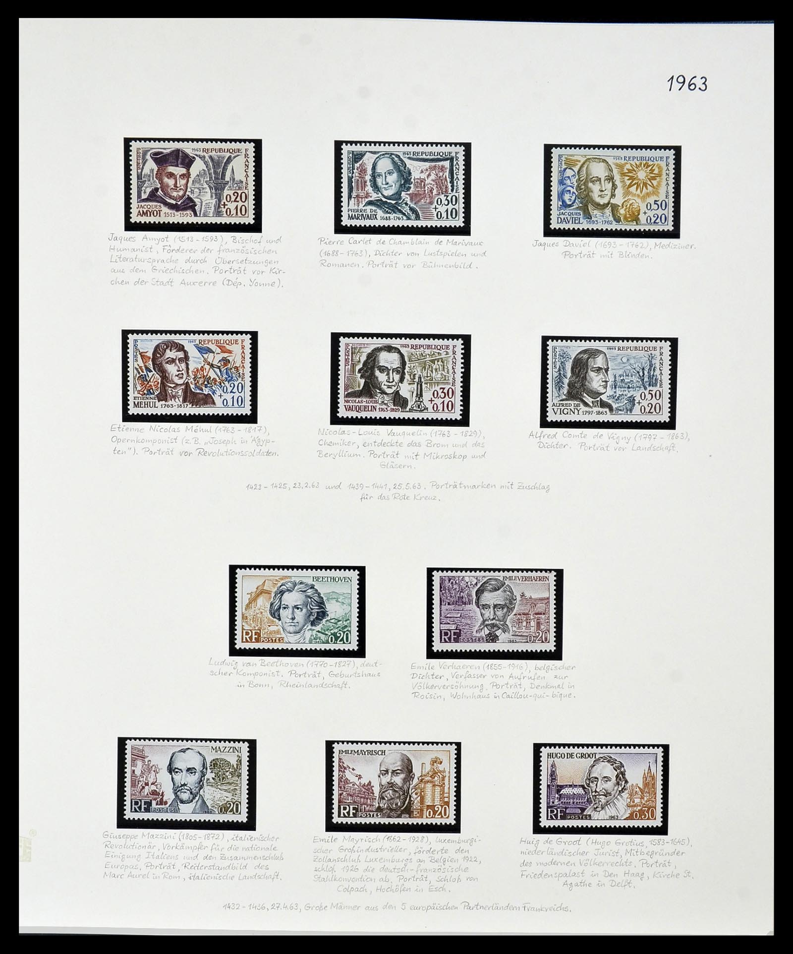 34235 119 - Postzegelverzameling 34235 Frankrijk 1930-2000.